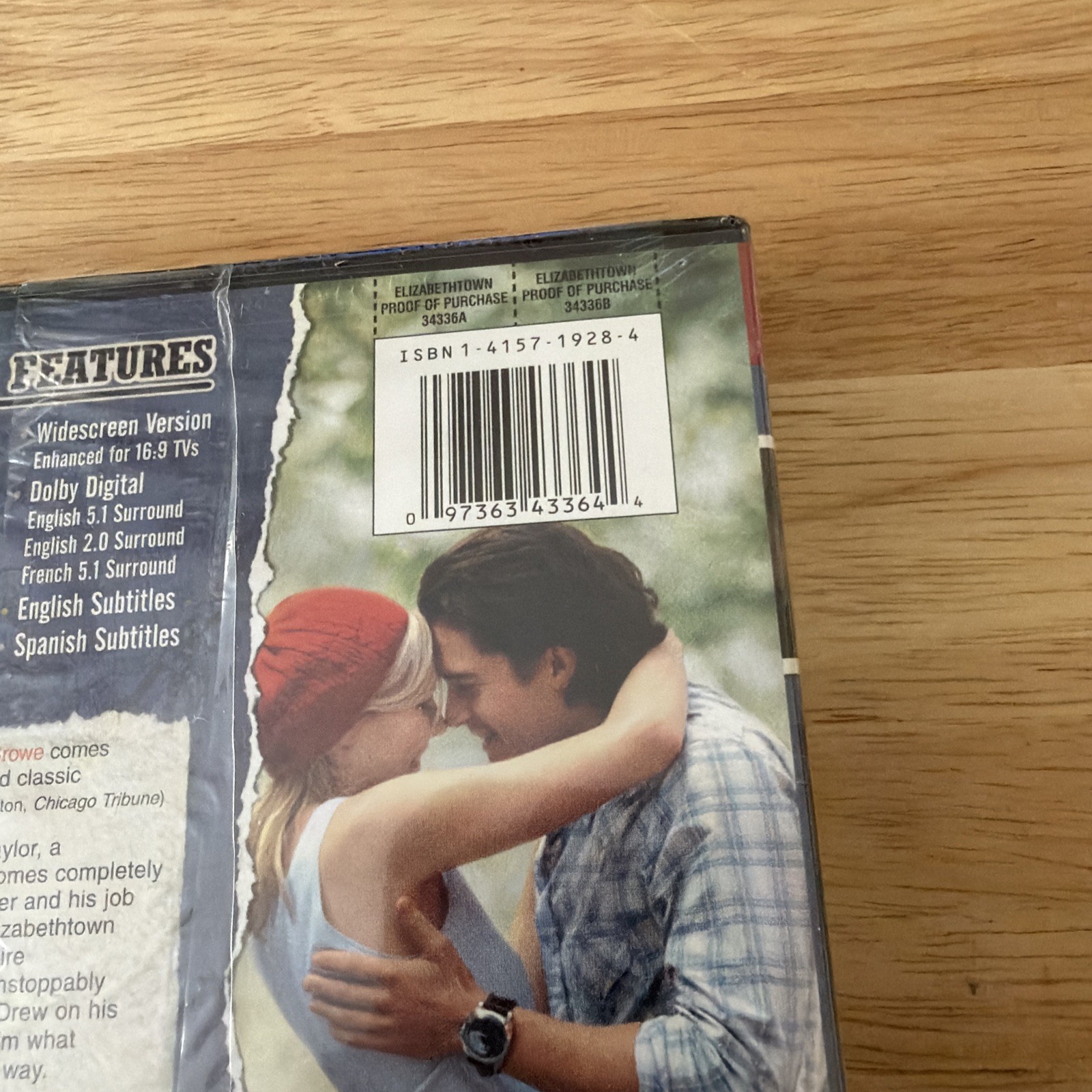 Elizabethtown – (DVD, 2006, Widescreen) – Orlando Bloom – Kirsten Dunst – NEW