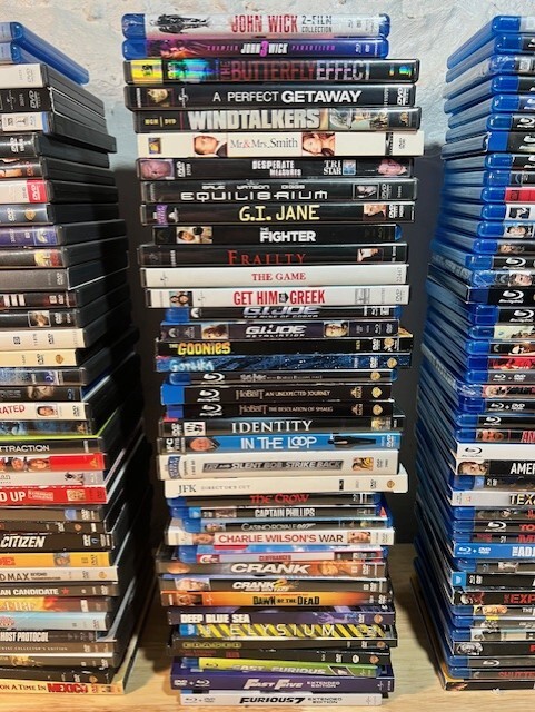 4K UHD / Blu-Ray / DVD Movie Lot – 144 Movies to Choose From