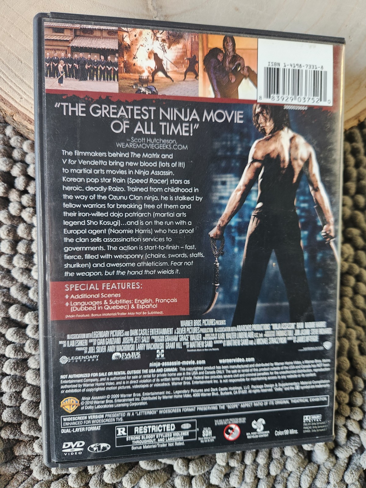 Ninja Assassin (DVD, 2009)