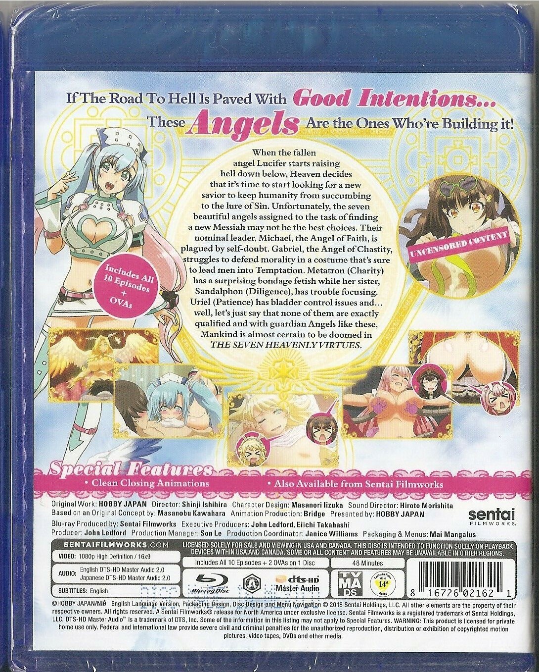 THE SEVEN HEAVENLY VIRTUES Complete Anime Collection (BLU-RAY, 2018) UNCENSORED