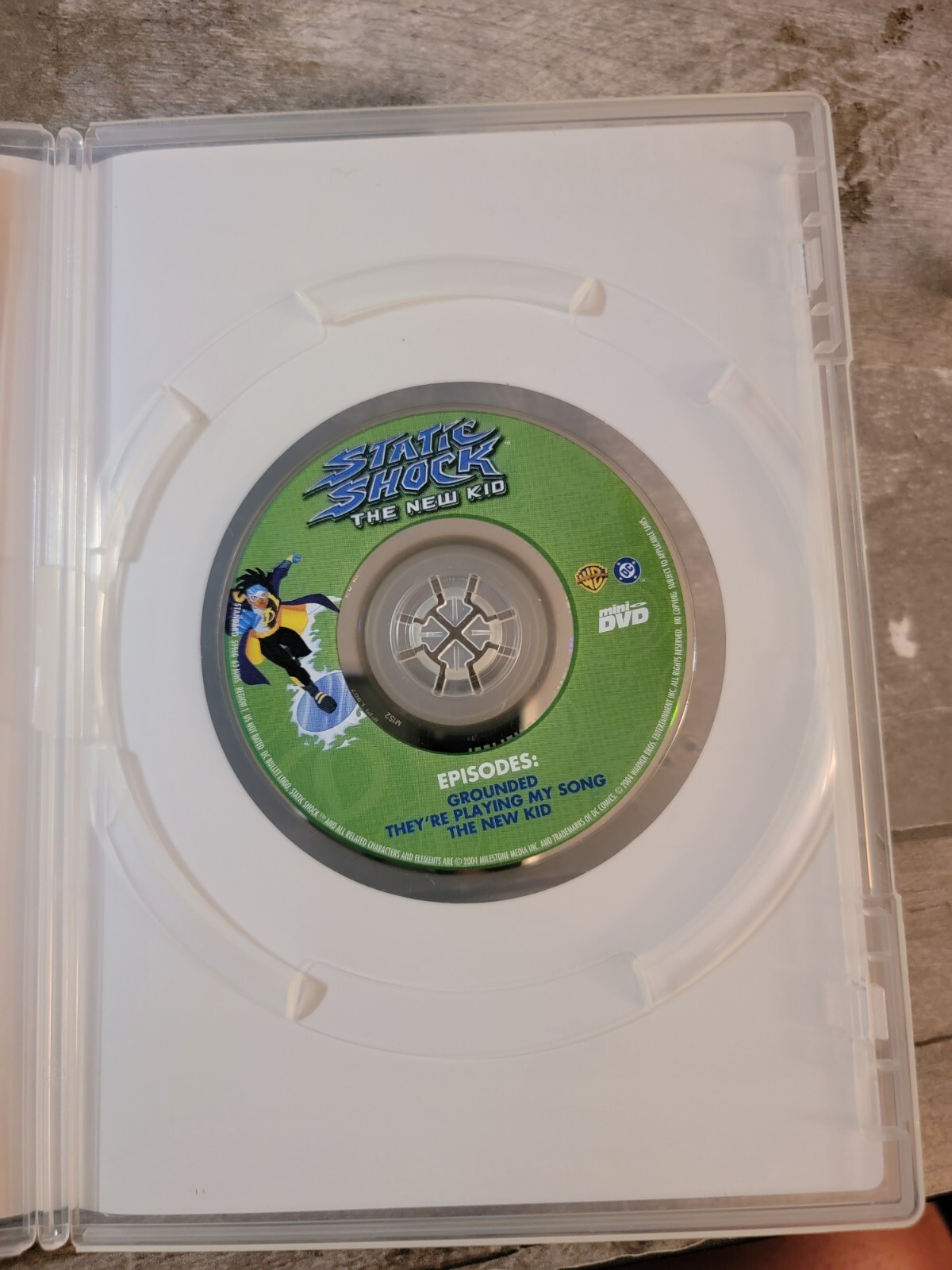 Static Shock The New Kid Mini-Size Disc DVD – 3 Exciting Episodes – WB DC 2005