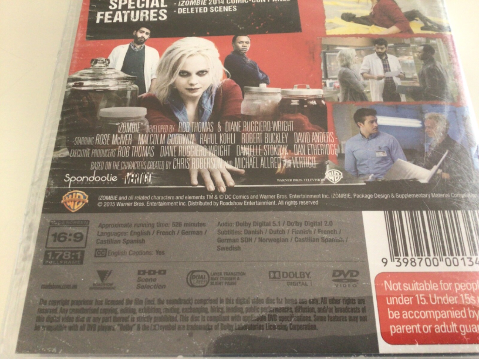 i Zombie – Season 1 (2015, DVD, Rgn4) Rose McIver, Seattle Police, NEW SEALED