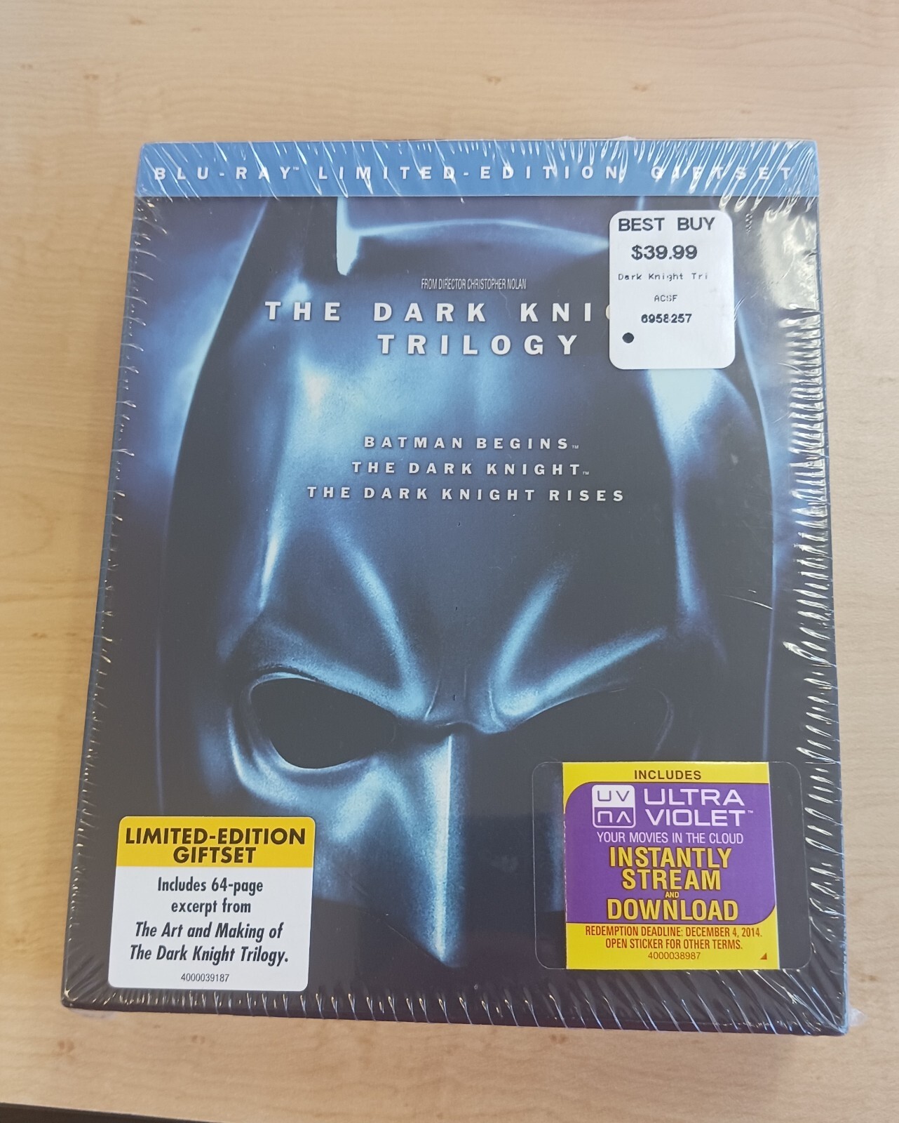 The Dark Knight Trilogy Blu Ray Box Set Sealed
