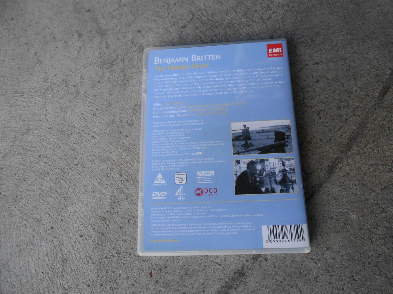 THE HIDDEN HEART- A LIFE OF BENJAMIN BRITTEN AND PETER PEARS-DVD-NTSC-LN