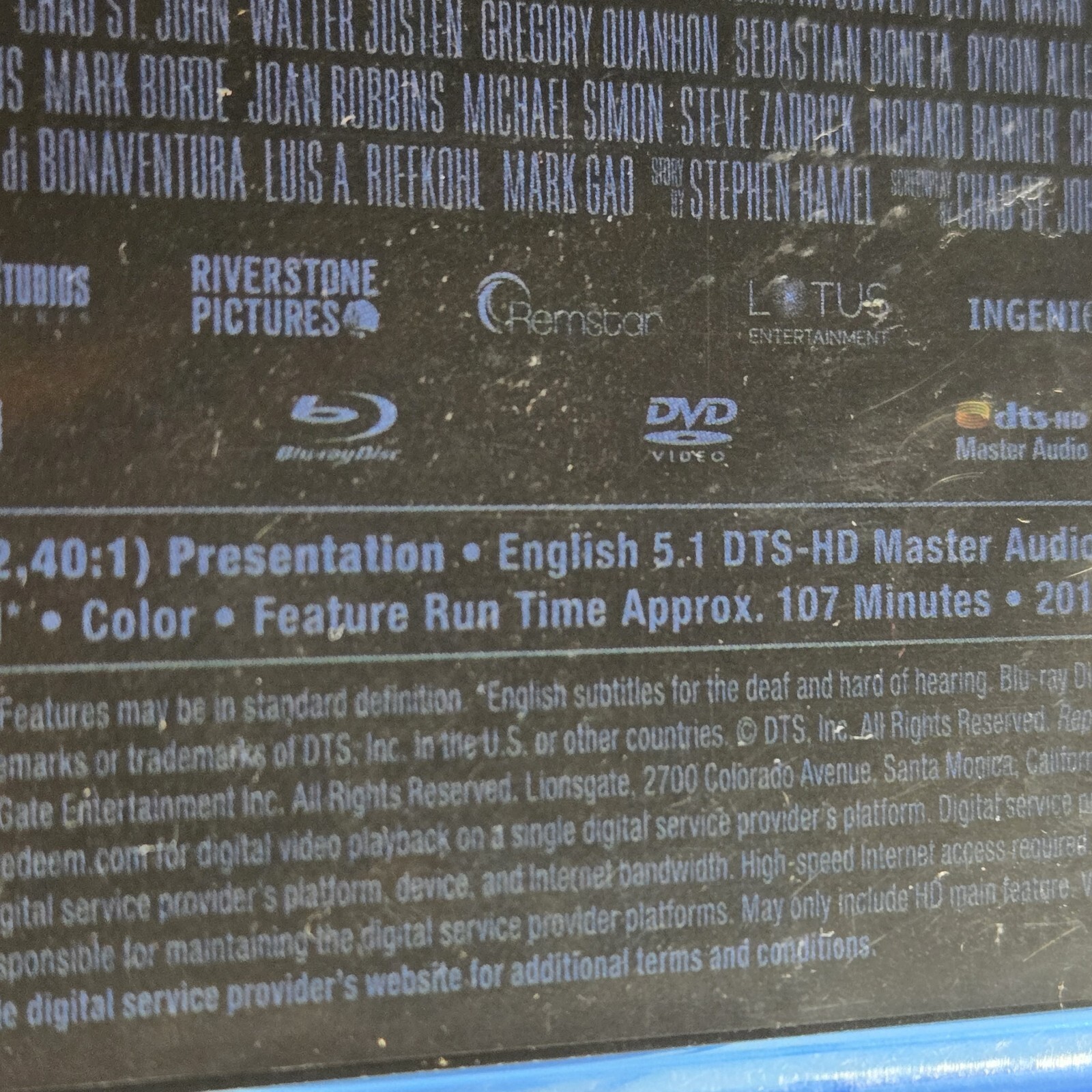 Replicas (Blu Ray+DVD+Digital) Keanu Reeves 2019 PG-13 New