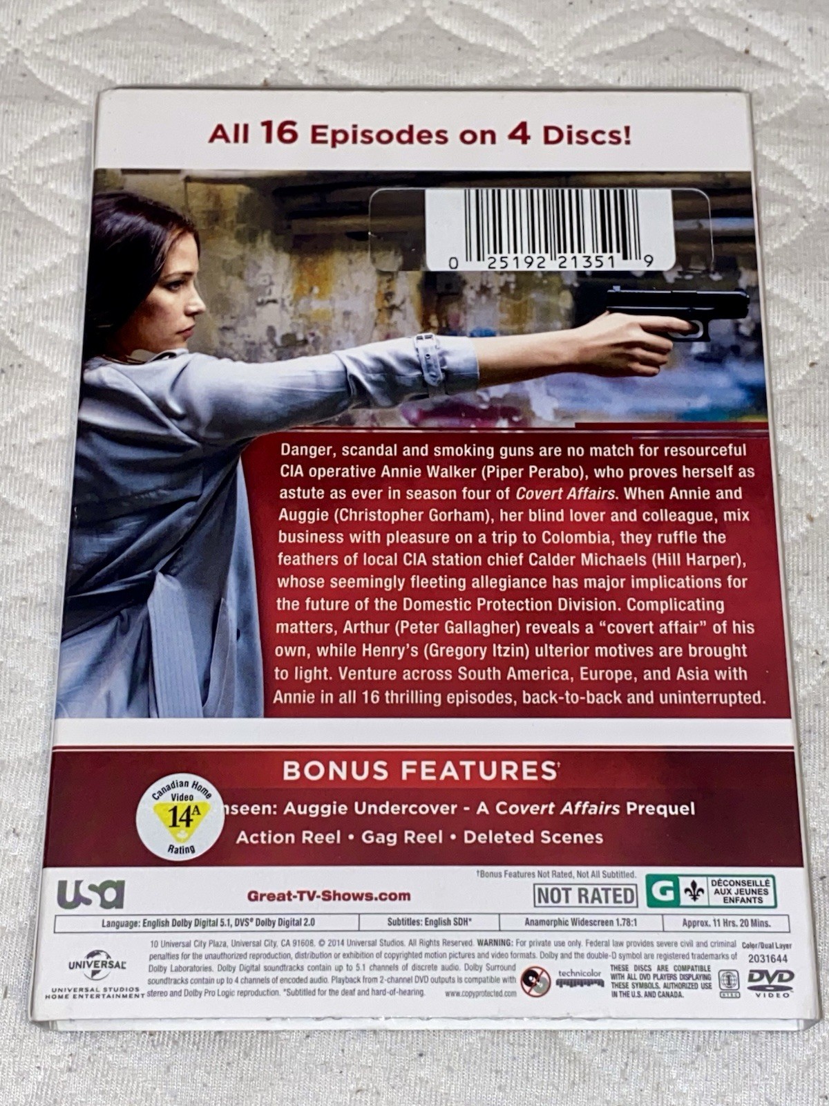 Covert Affairs Complete Series, Season 1-5, DVD, Piper Perabo, New & Sealed