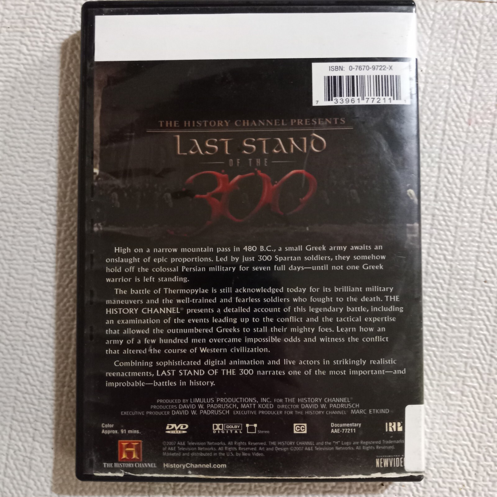Last Stand of the 300 (DVD, 2007, 91 min.)