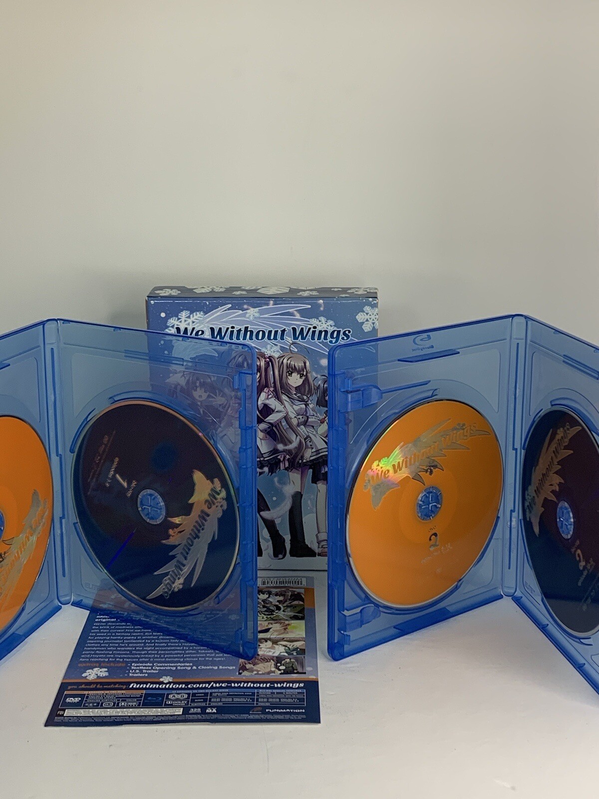 We Without Wings Limited Edition (Blu-ray Disc/DVD, 2013, 4-Disc Set) Rare Anime