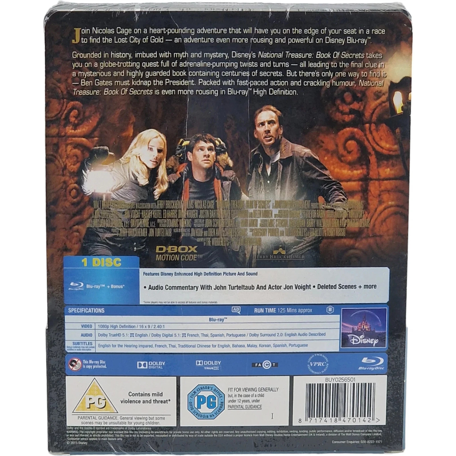 National Treasure 2: Book Of Secrets Blu-Ray SteelBook Zavvi Limited Disney Free