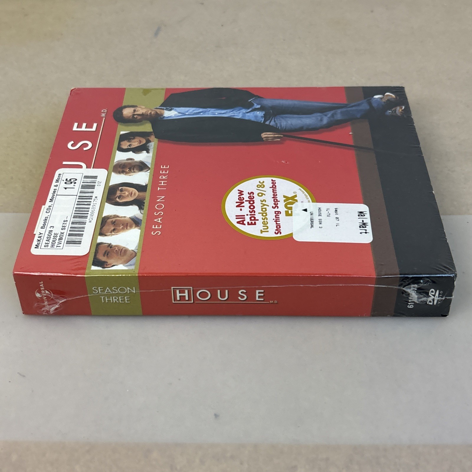 House M D Season 3 DVD New Sealed Fox TV Medical Drama Cardboard Slipcover Box