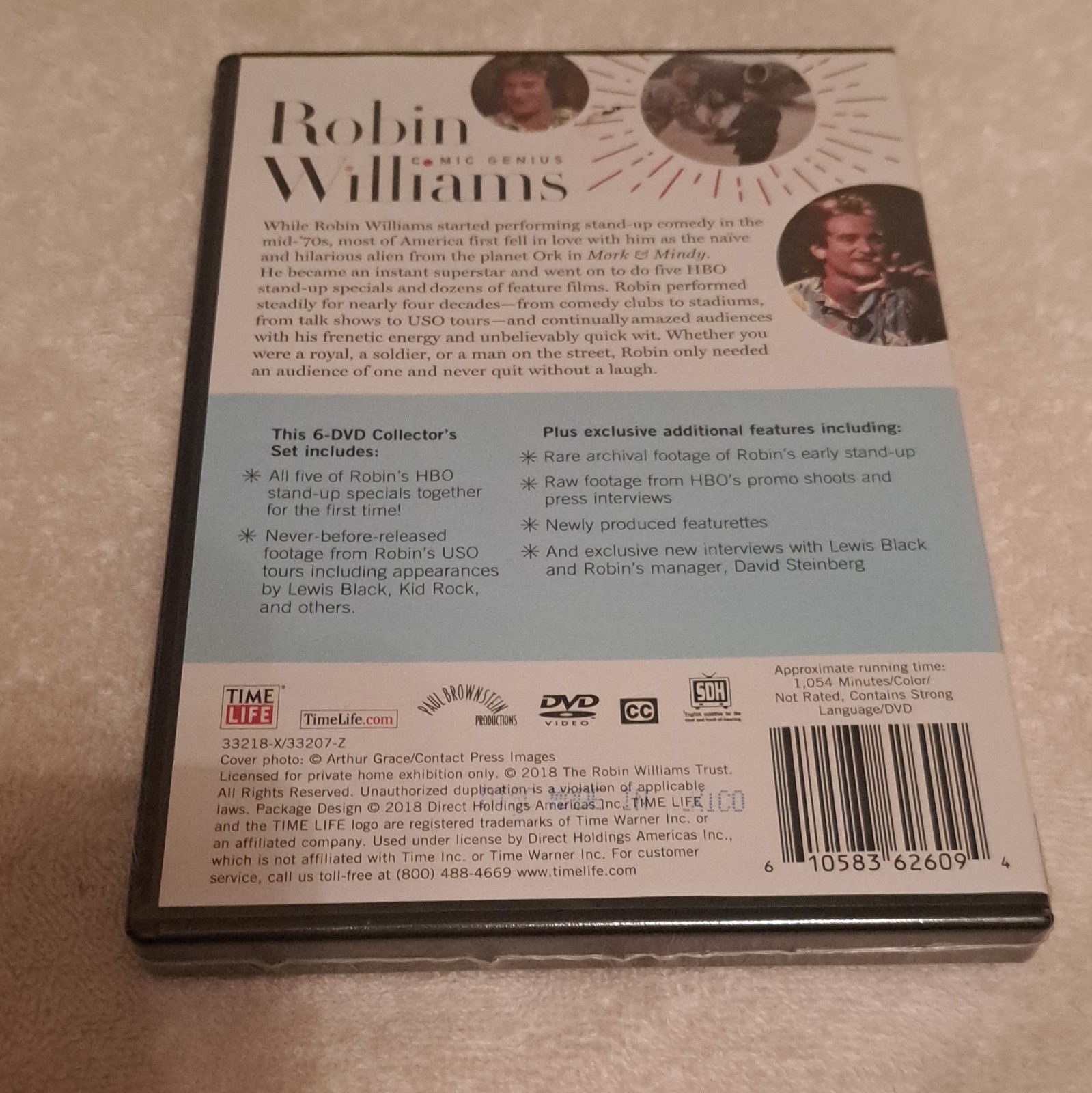 Time Life Robin Williams: Comic Genius DVD Collector’s Set NR 2018 1054m