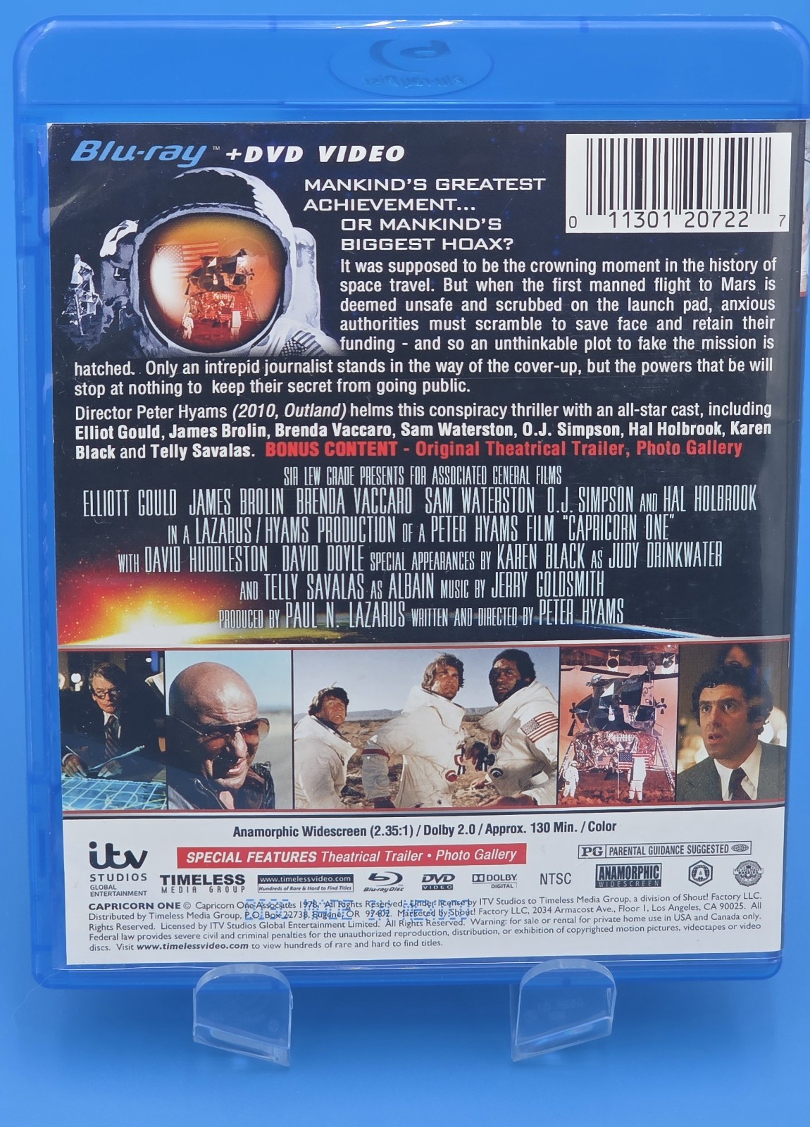 Capricorn One (Blu-ray, 1978, Warner Bros, Very Good, Standard Edition)