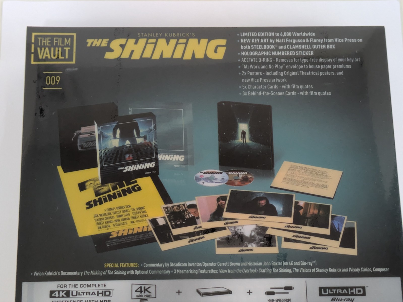 The Shining (1980) Film Vault 4K UHD Blu-ray Steelbook Special Edition Box Set 9