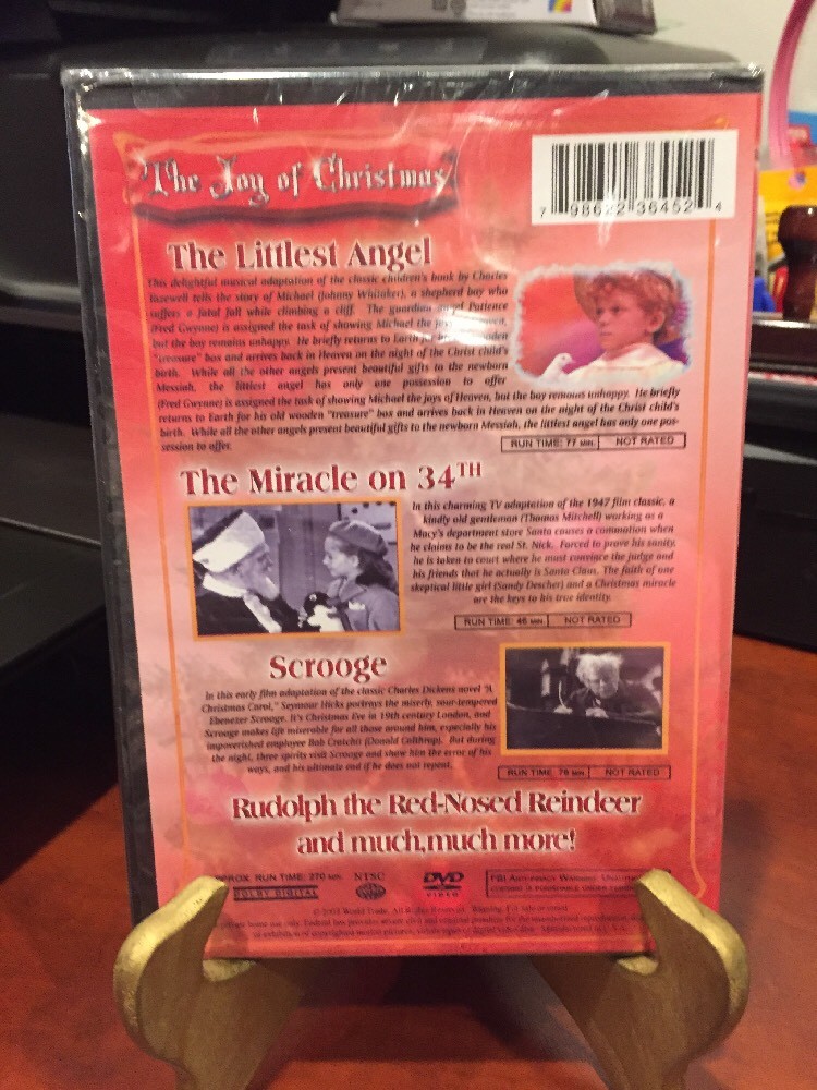 The Joy Of Christmas (DVD, 2008) 4 Films/Over 4 Hrs. of Family Classics/Mfg Seal