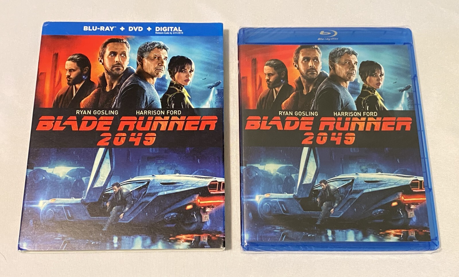 New Sealed 2017 Blade Runner 2049 Ryan Gosling & Harrison Ford Blu-Ray Disc