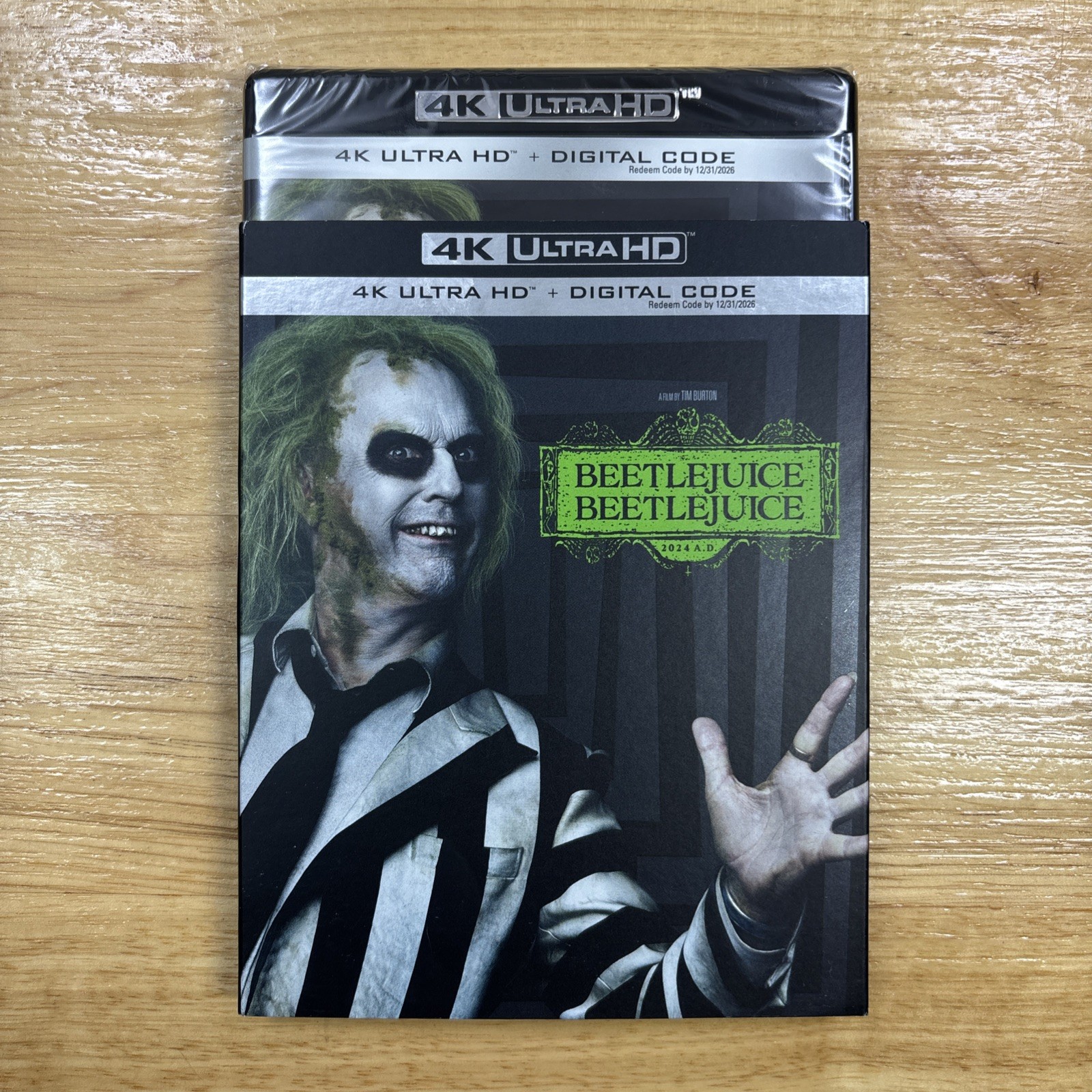 Beetlejuice Beetlejuice (4K UHD, 2024) With Slipcover – New Sealed