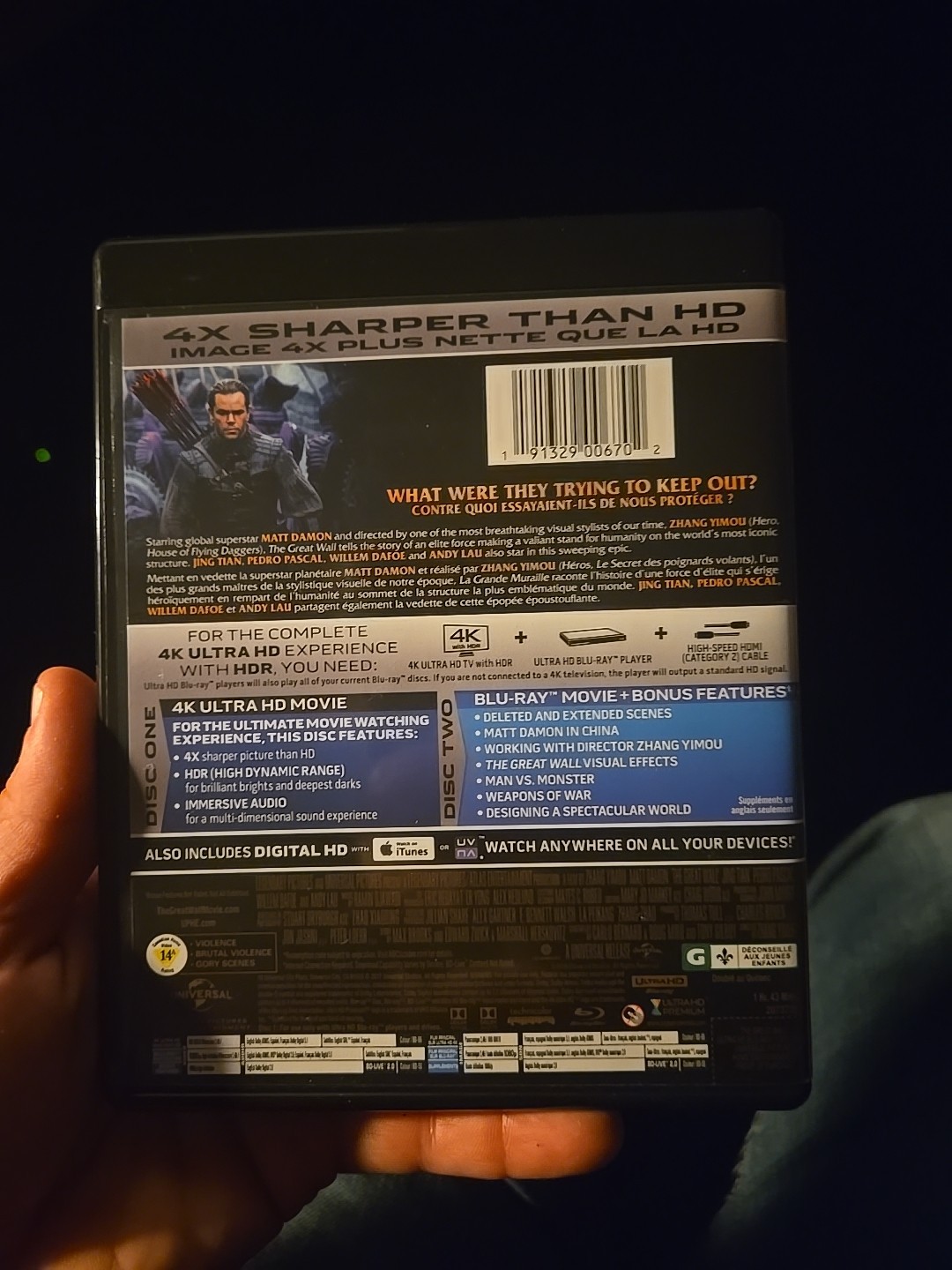 The Great Wall (Ultra HD, 2017)