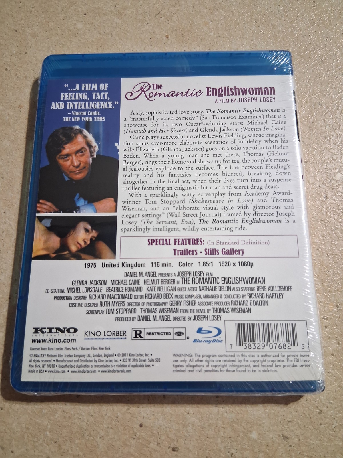 NEW The Romantic Englishwoman Blu-ray Michael Caine Glenda Jackson RARE OOP KINO