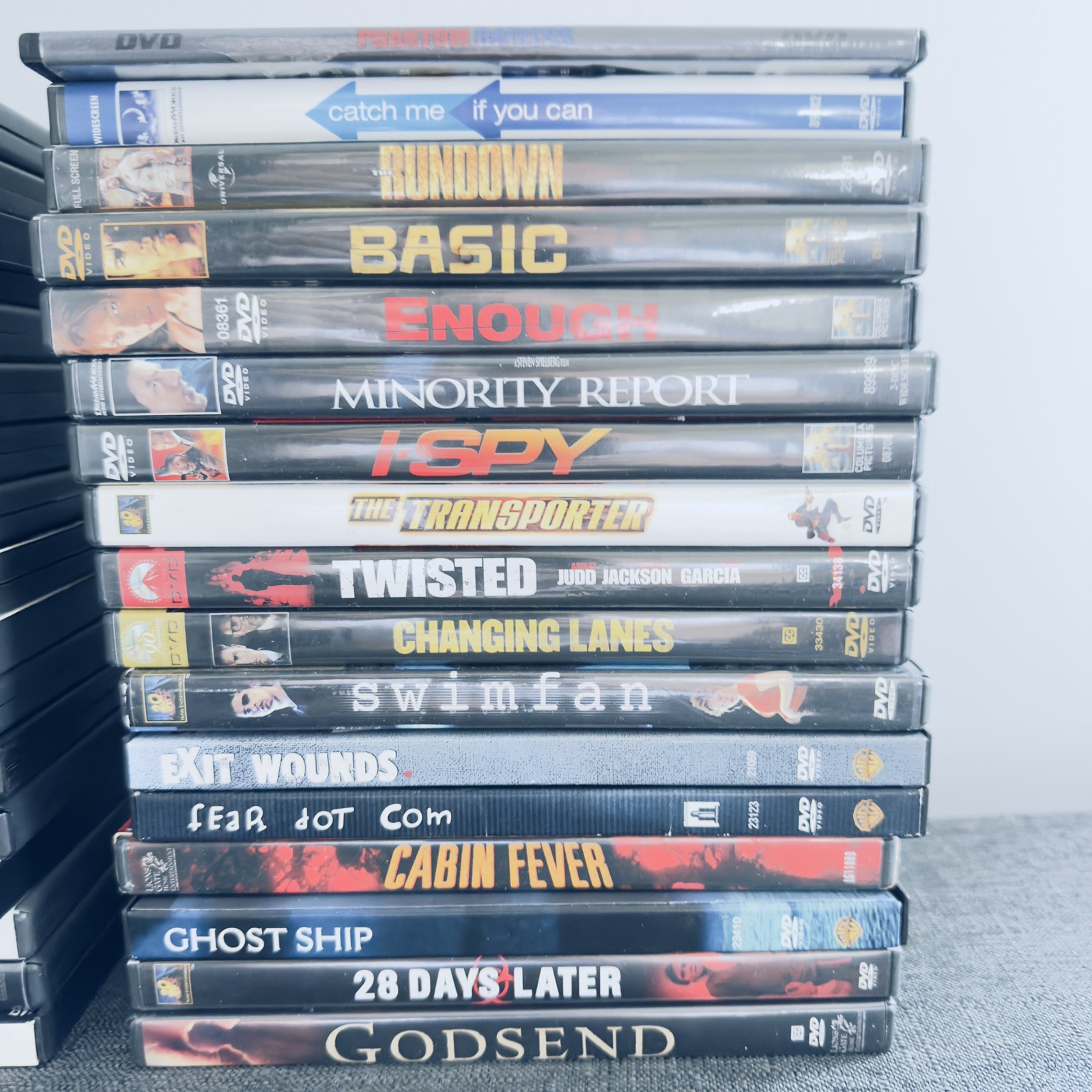 Lot of 34 DVD Movies Action Horror Drama