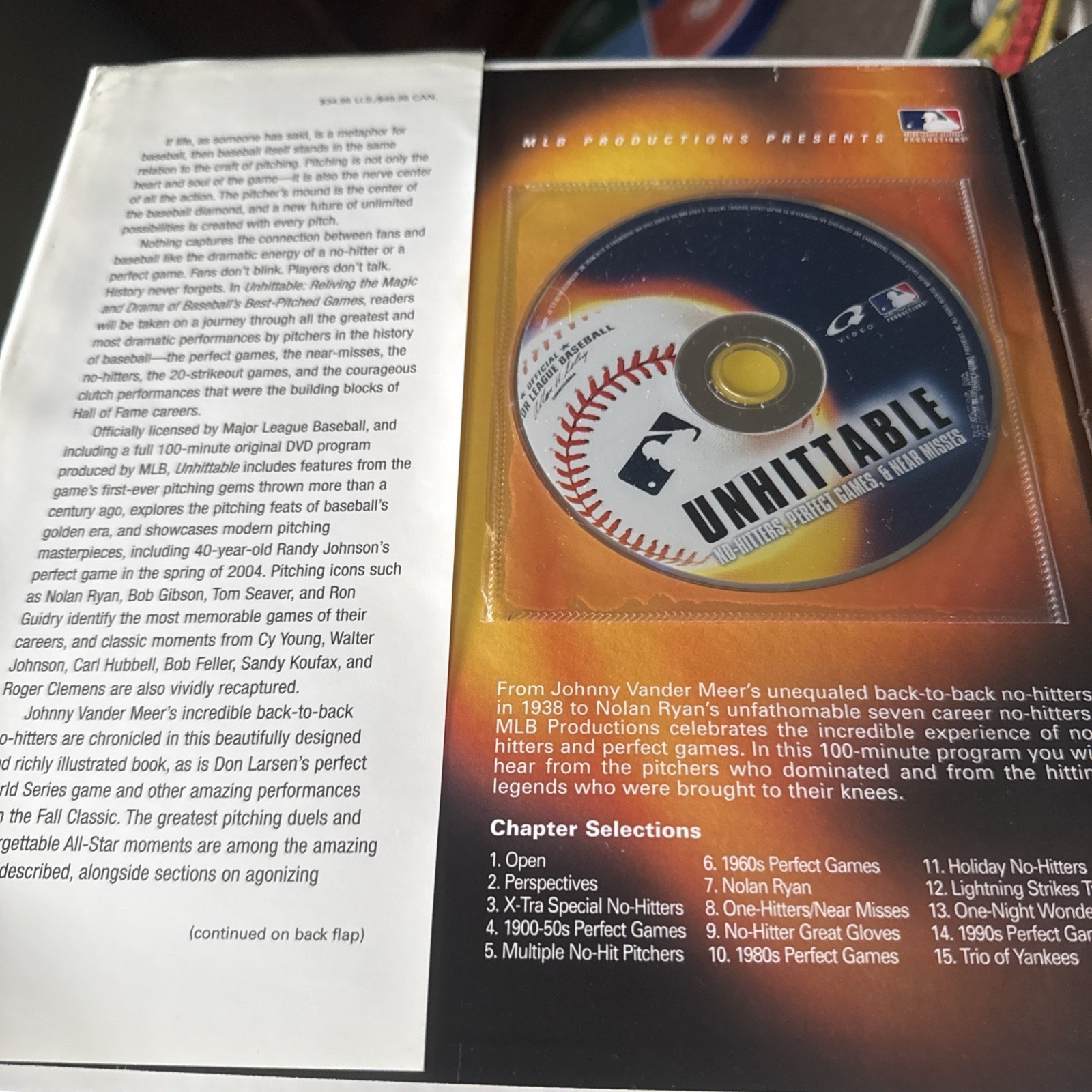 Unhittable MLB Baseball DVD w/ Book Included NR English 100 min