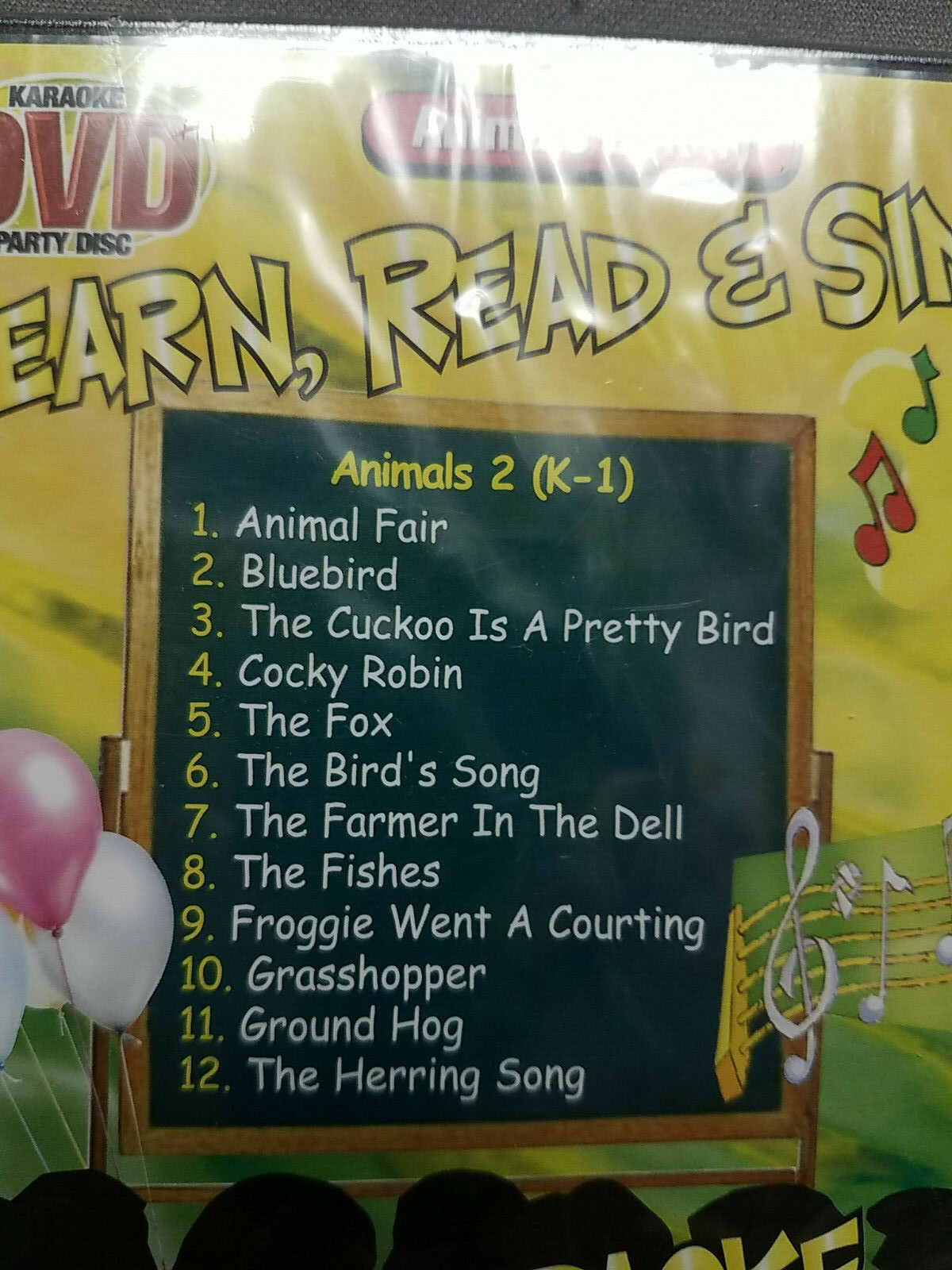 7 Learn Read and Sing Karaoke PreSchool and K-1 DVDs 5 Sealed 2 Used