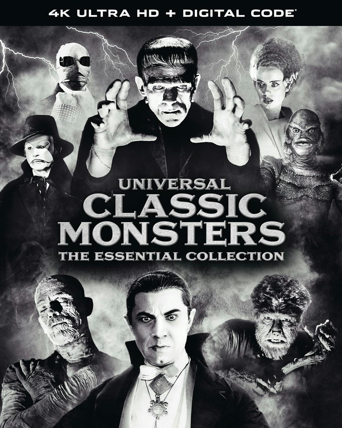 Universal Classic Monsters The Essential Collection – 4K Ultra HD + Digital 4K
