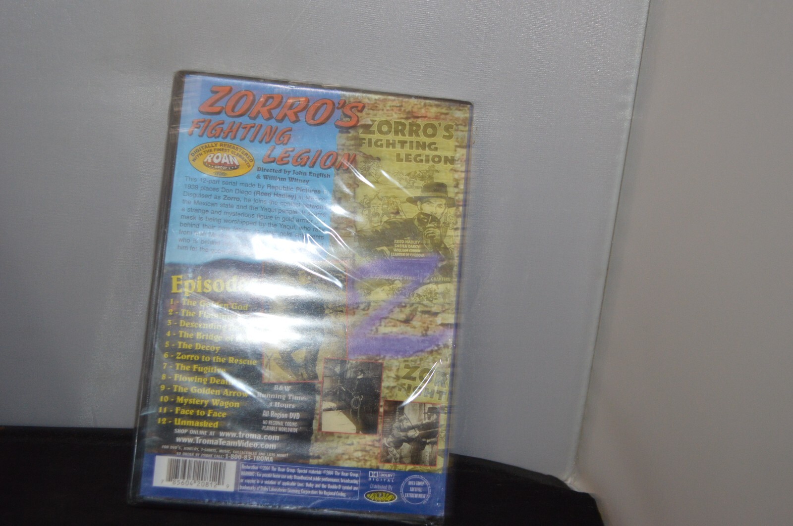 Zorro’s Fighting Legion DVD NEW