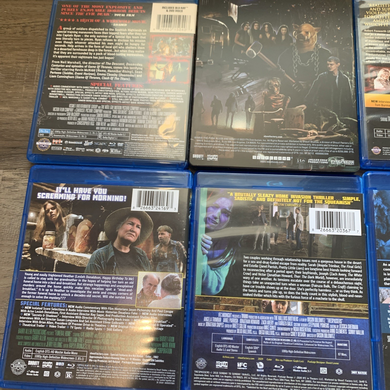 7 Scream Factory Blu Rays Lot