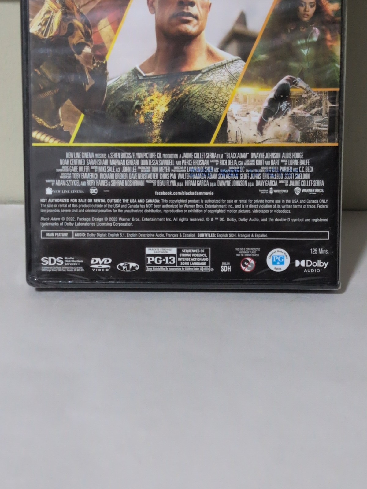 Black Adam DVD Sealed PG-13 Dwayne Johnson Pierce Brosnan 2023