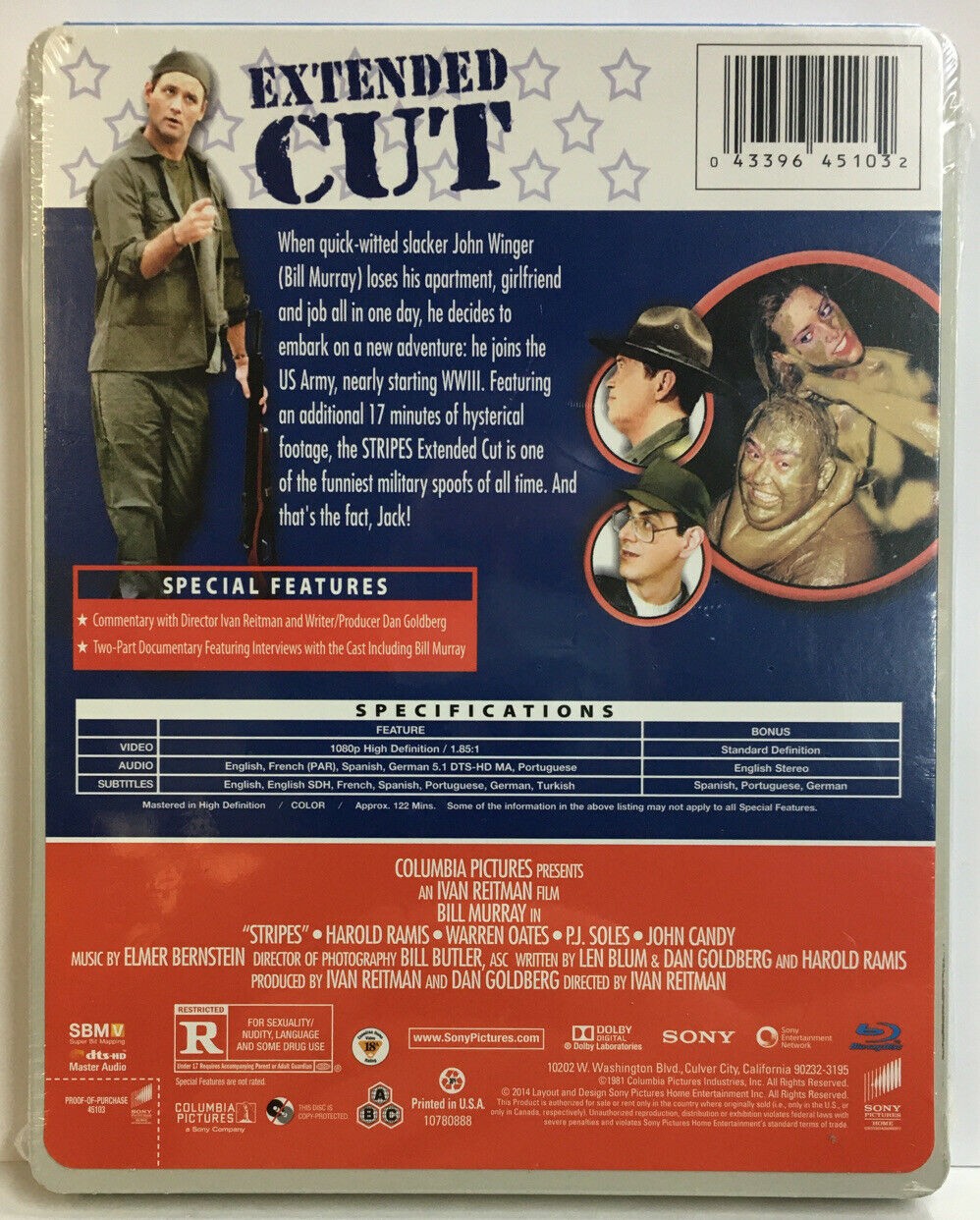 New Steelbook Stripes – Extended Cut (Blu-ray)