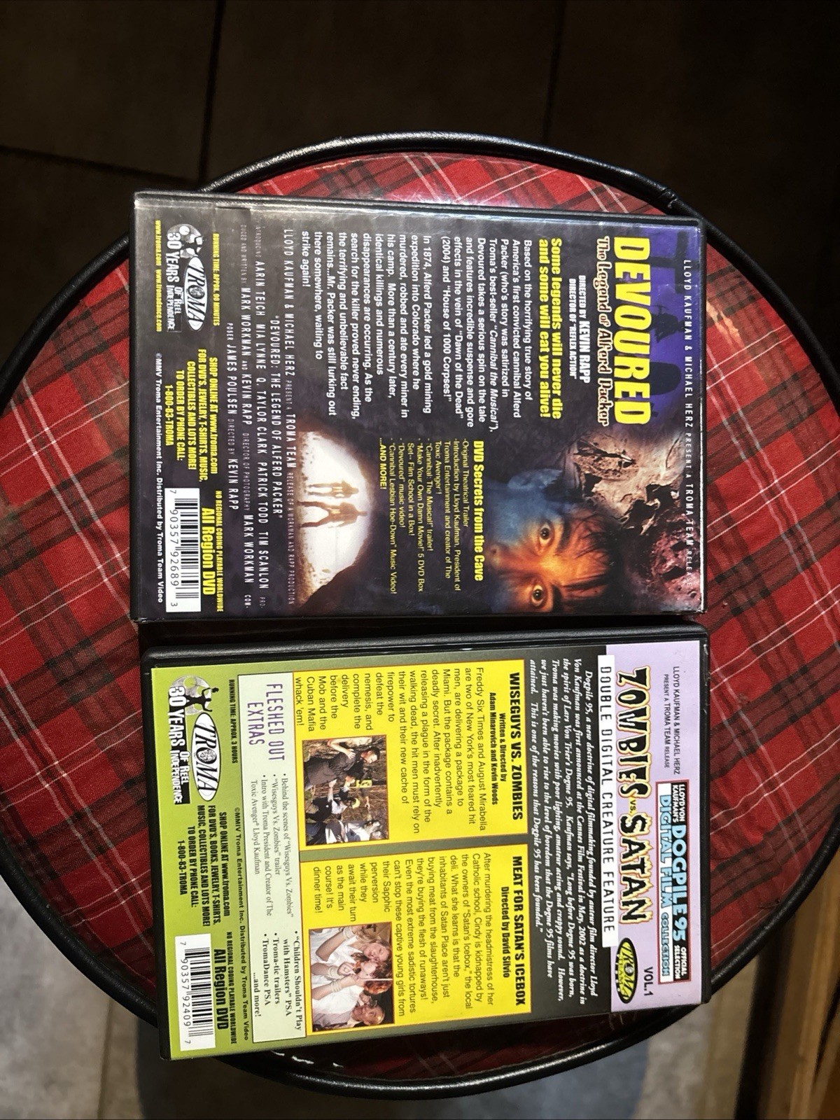 Zombies vs Satan : Wiseguys vs Zombies Meat For Satan Icebox DVD Troma Lot Of 2