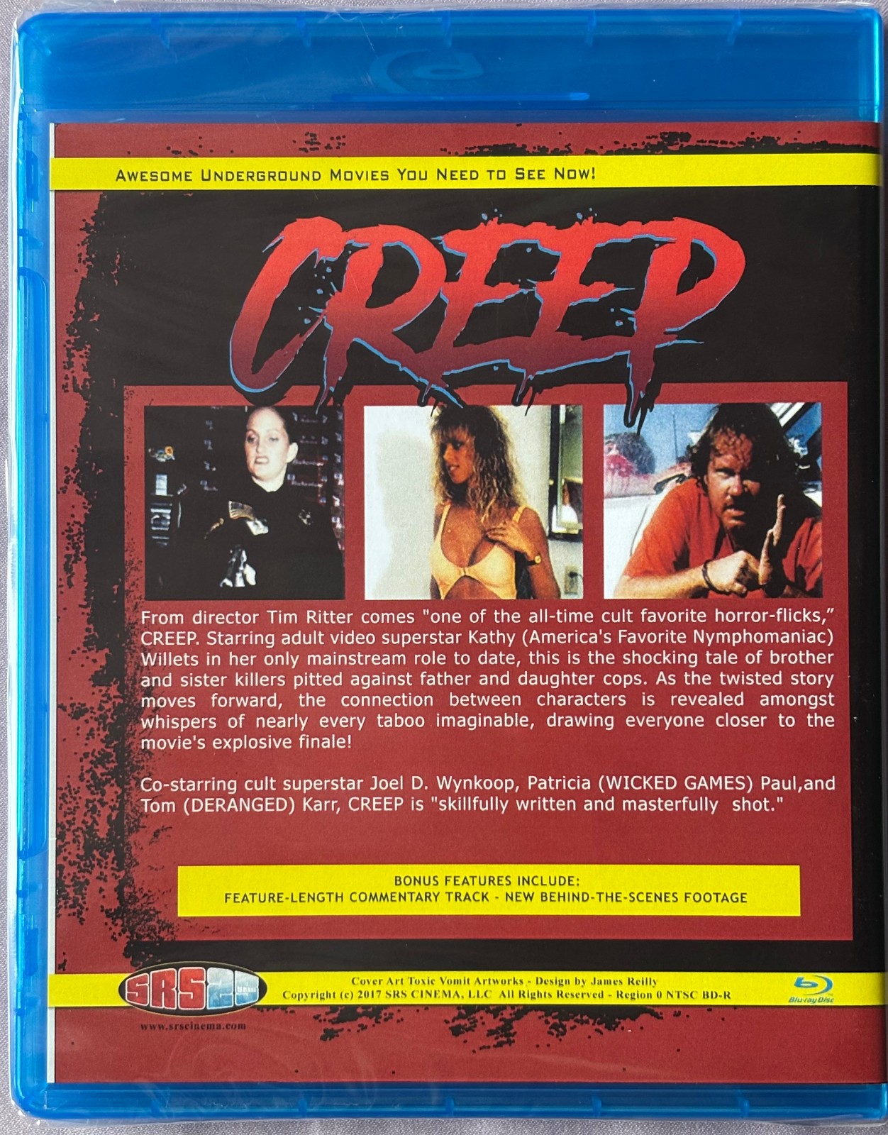 CREEP SRS CINEMA BLU-RAY RARE LIMITED EDITION 2017