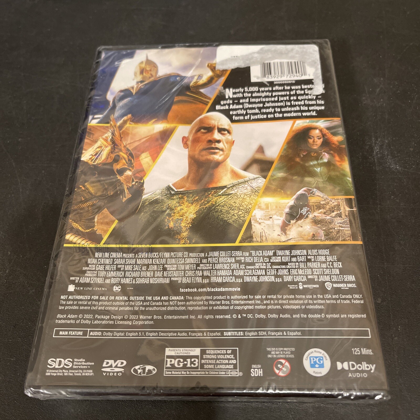 Black Adam (DVD, 2022) Dwayne New & Sealed Fast Shipping