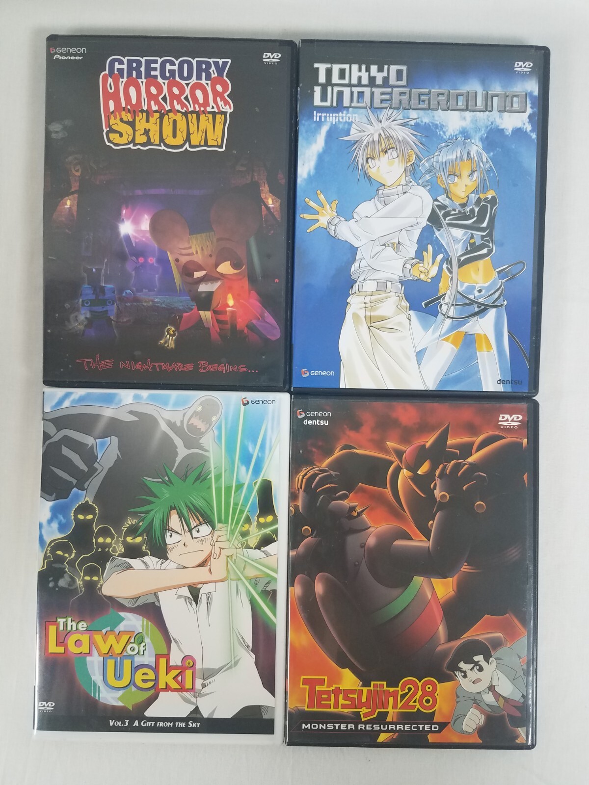Lot of 20 MIXED ANIME DVD REQUIEM MADLAX TSUKIHIME FAFNER UEKI RED GARDEN TENJHO