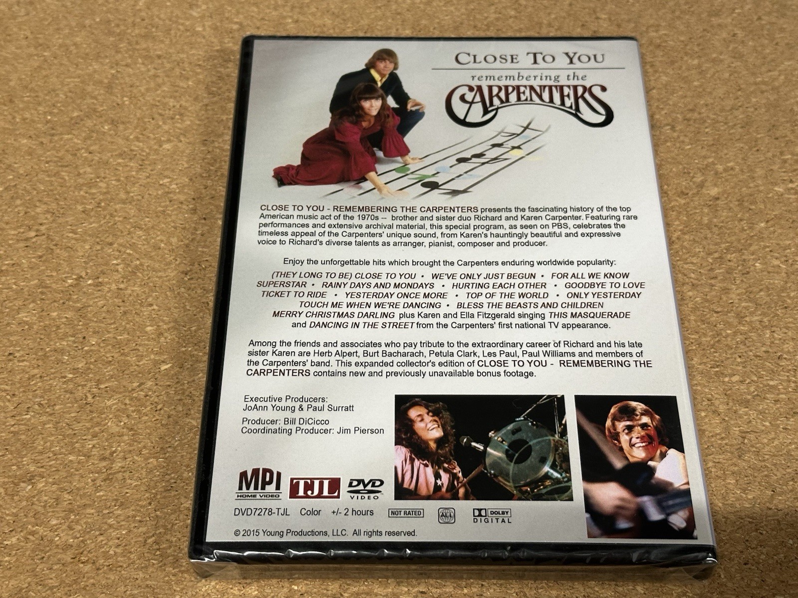 NEW & SEALED Close to You – Remembering the Carpenters DVD MPI Home Video