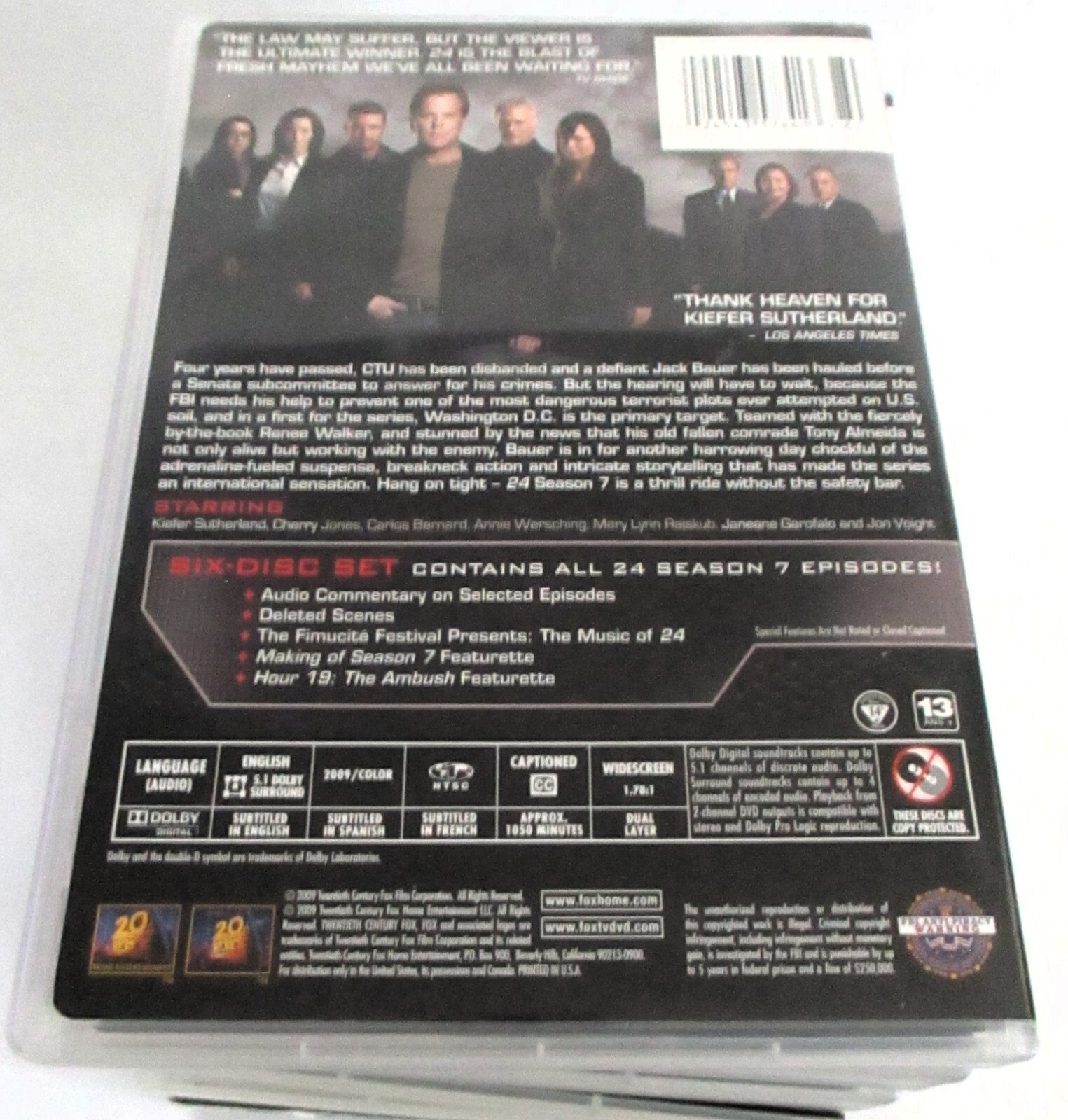 24 Kiefer Sutherland Complete TV Series Seasons 1-6 6 Season DVD Lot Fox