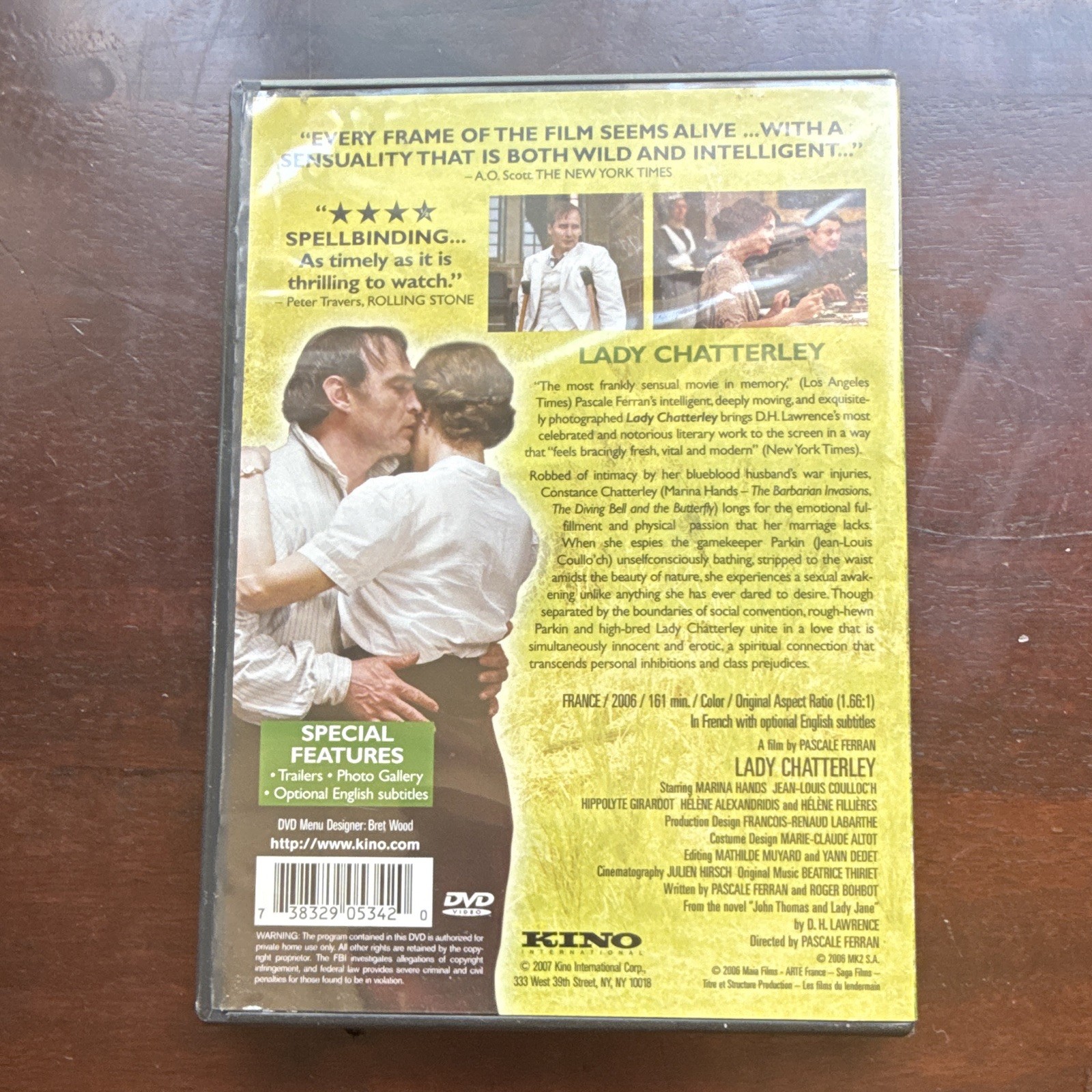 Kino Lady Chatterley DVD PAL French w/ English Subs NR 2006 161 min