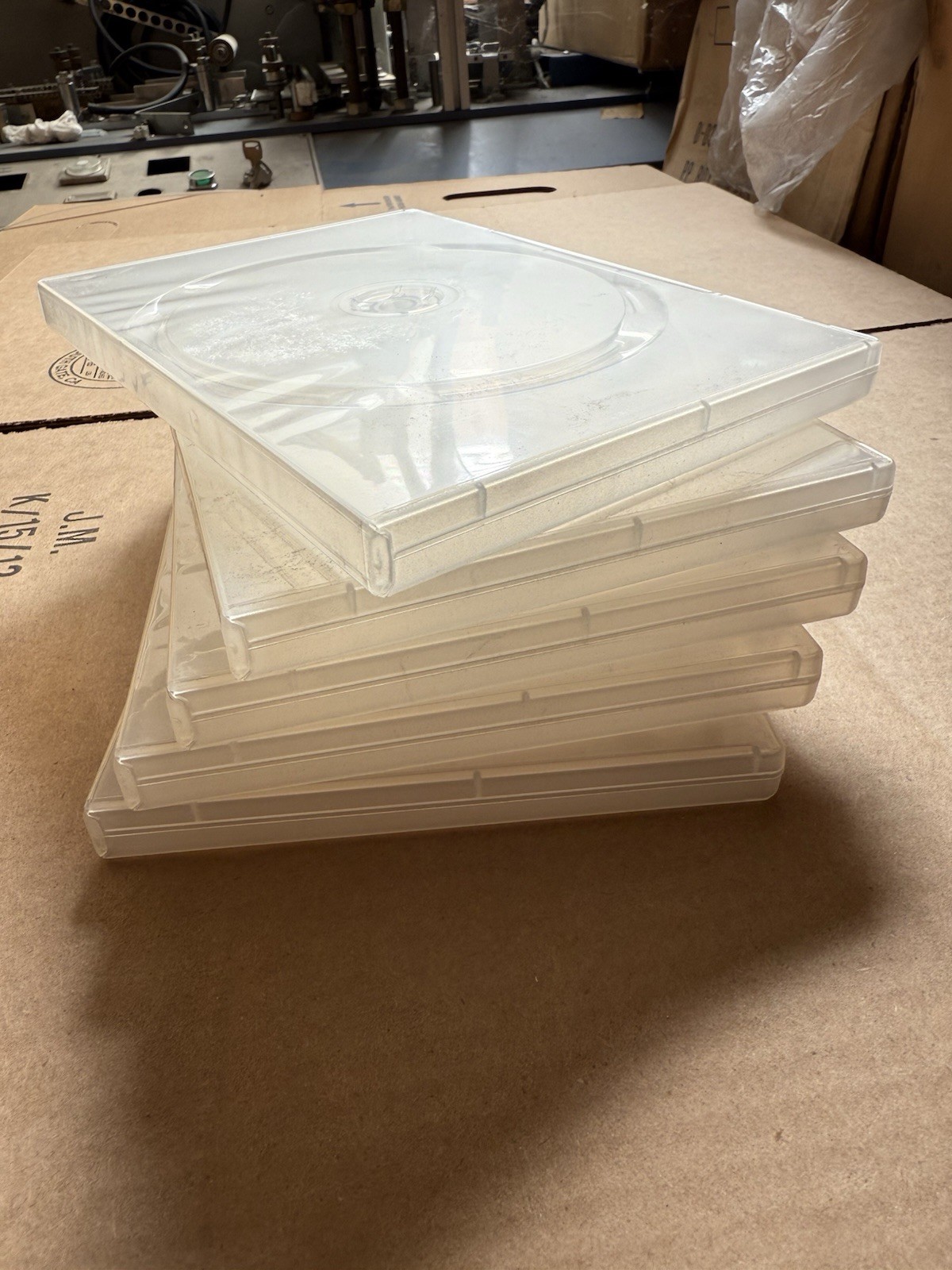 5 PCS 14MM THICK CLEAR DOUBLE DVD CASE MOVIE BOX