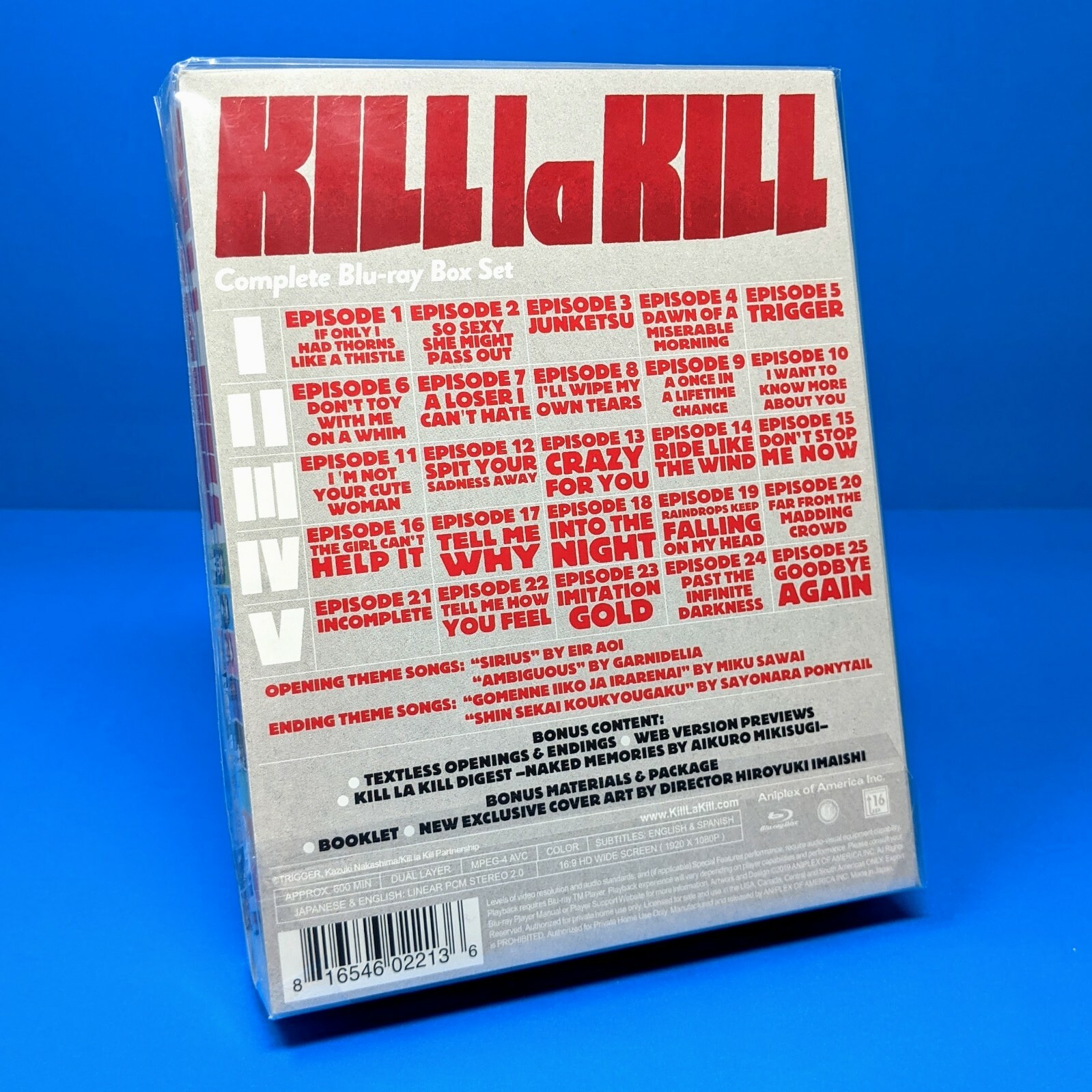 KILL la KILL Complete Box Set Blu-ray Limited Edition Anime Series USA Aniplex