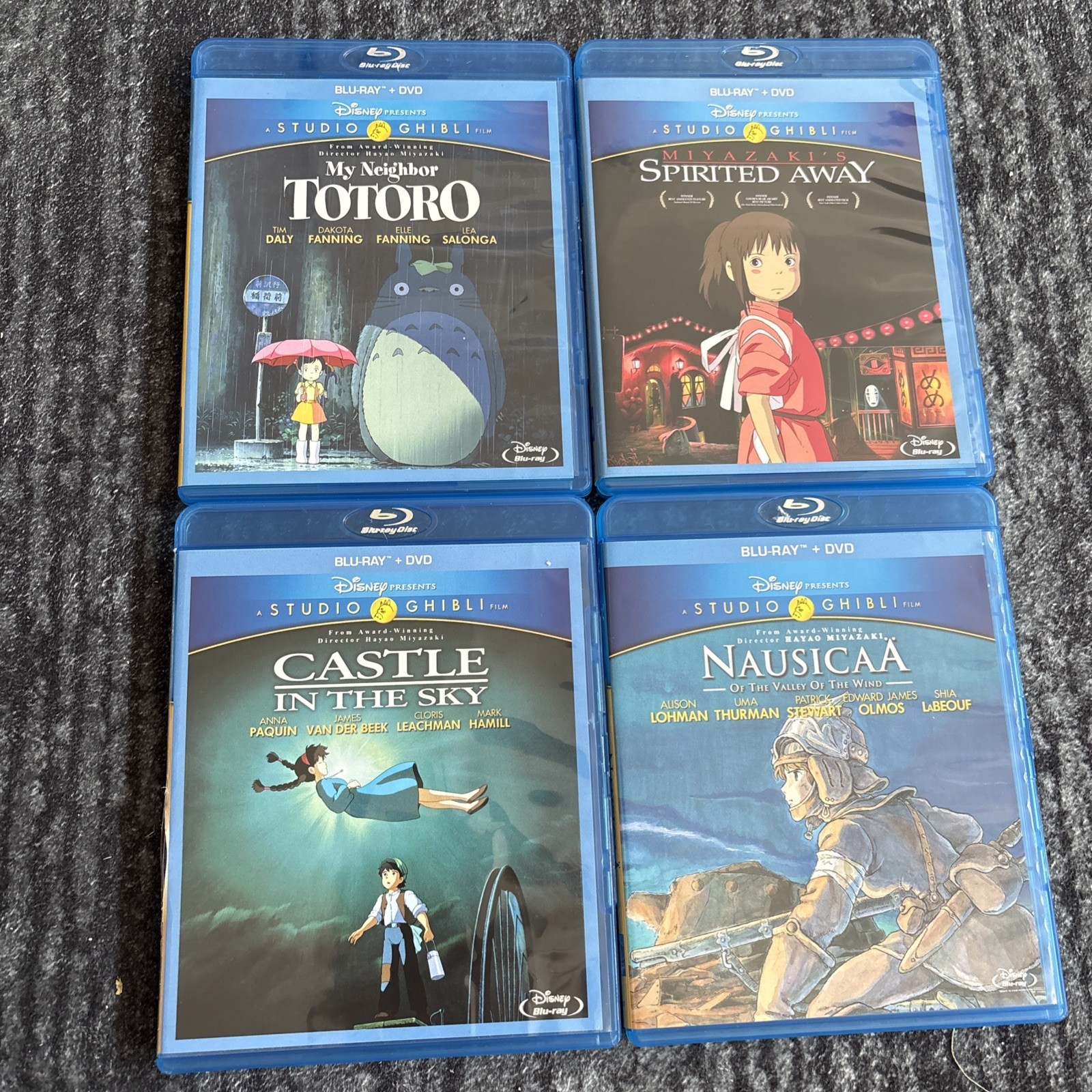Studio Ghibli Blu-Ray Lot Of 4 Movies Spirited Away My Neighbor Totoro