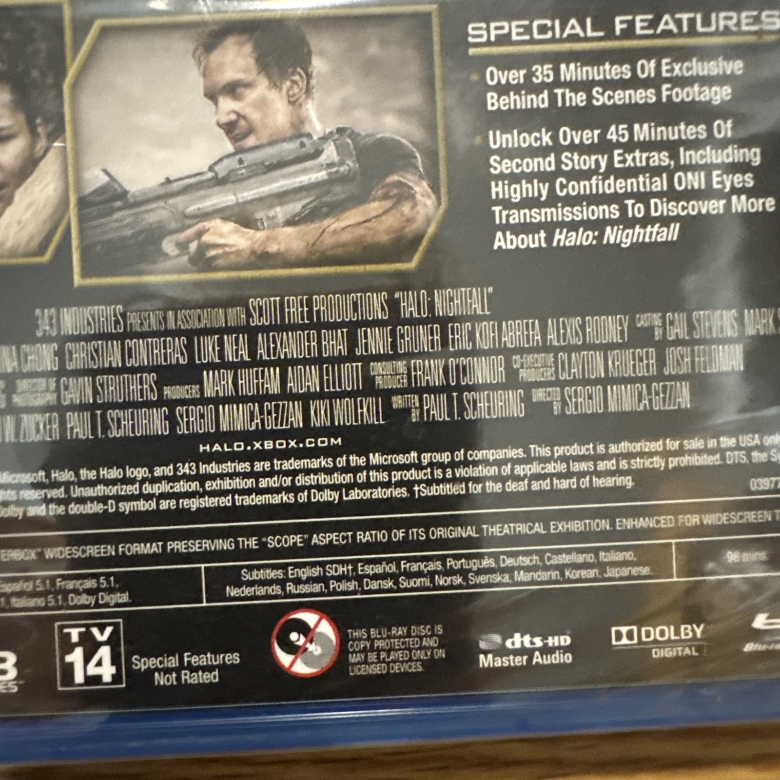 Halo: Nightfall Blu-ray Factory Sealed Brand NEW