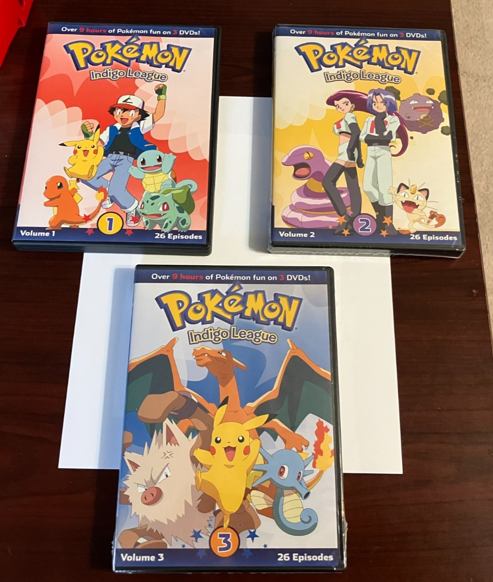 Pokémon: Indigo League-The Complete Collection (DVD) Anime Series Set Like-New