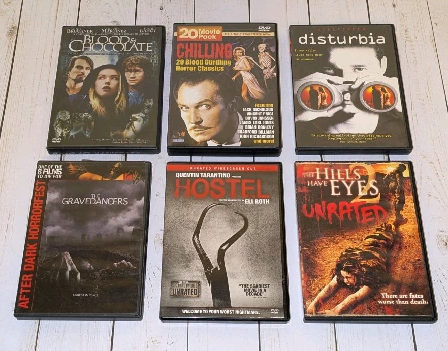 DVD Lot – Horror Suspense Mystery Thriller Movies [Saw, Hostel, IT, They +++]
