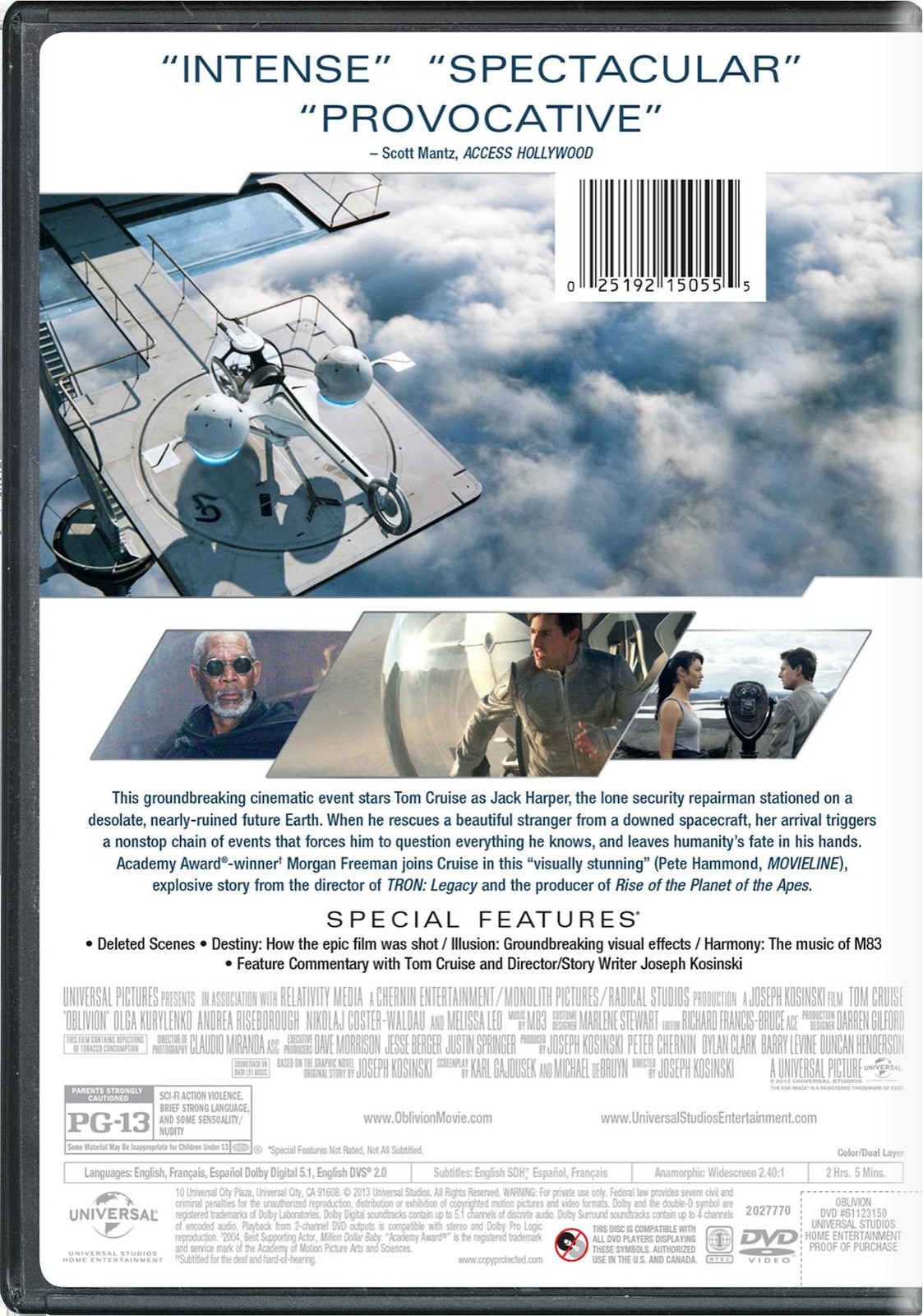 Oblivion DVD Tom Cruise NEW