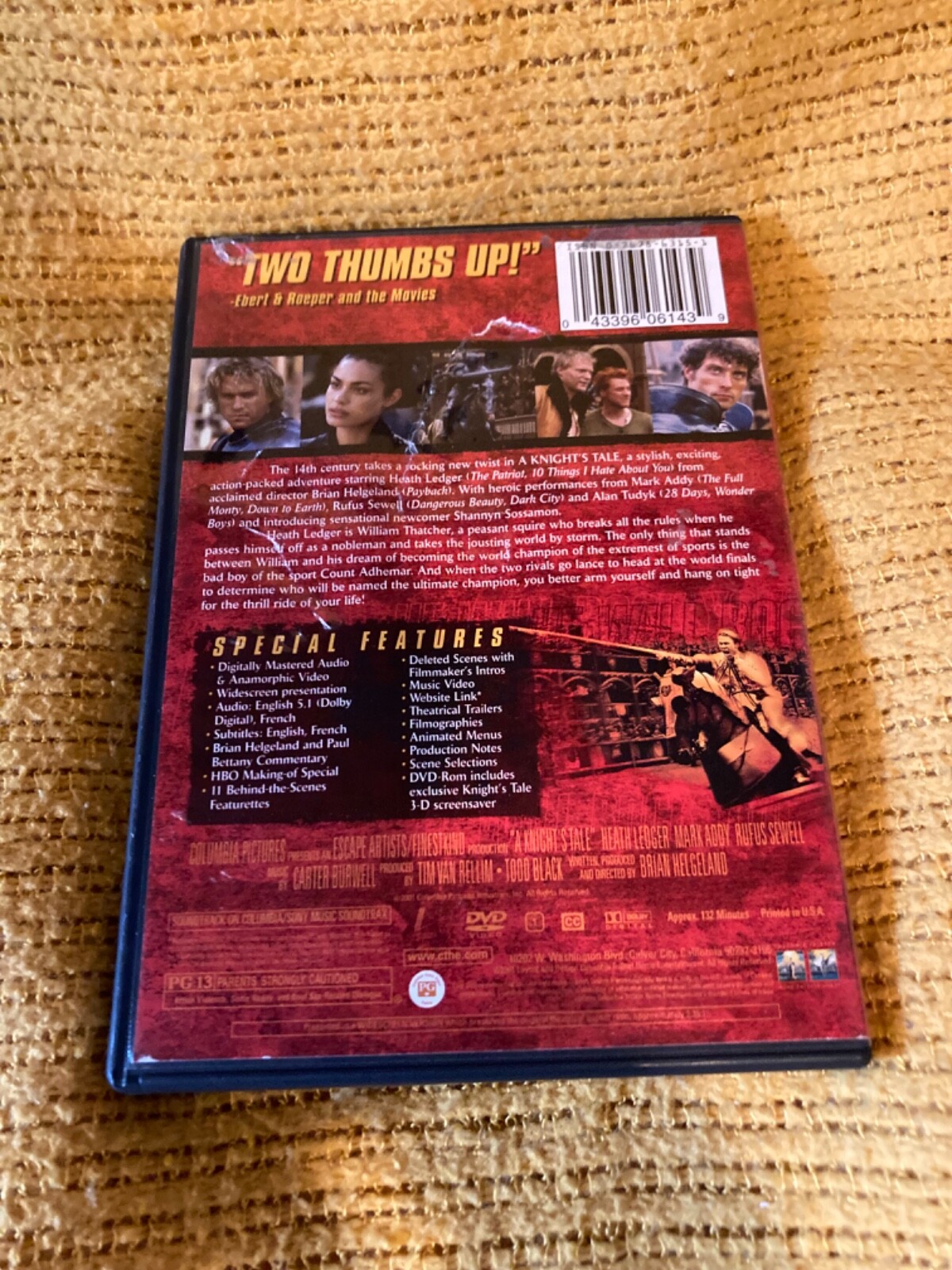 A Knight’s Tale (Special Edition, Widescreen, 2001, Heath Ledger, Columbia)