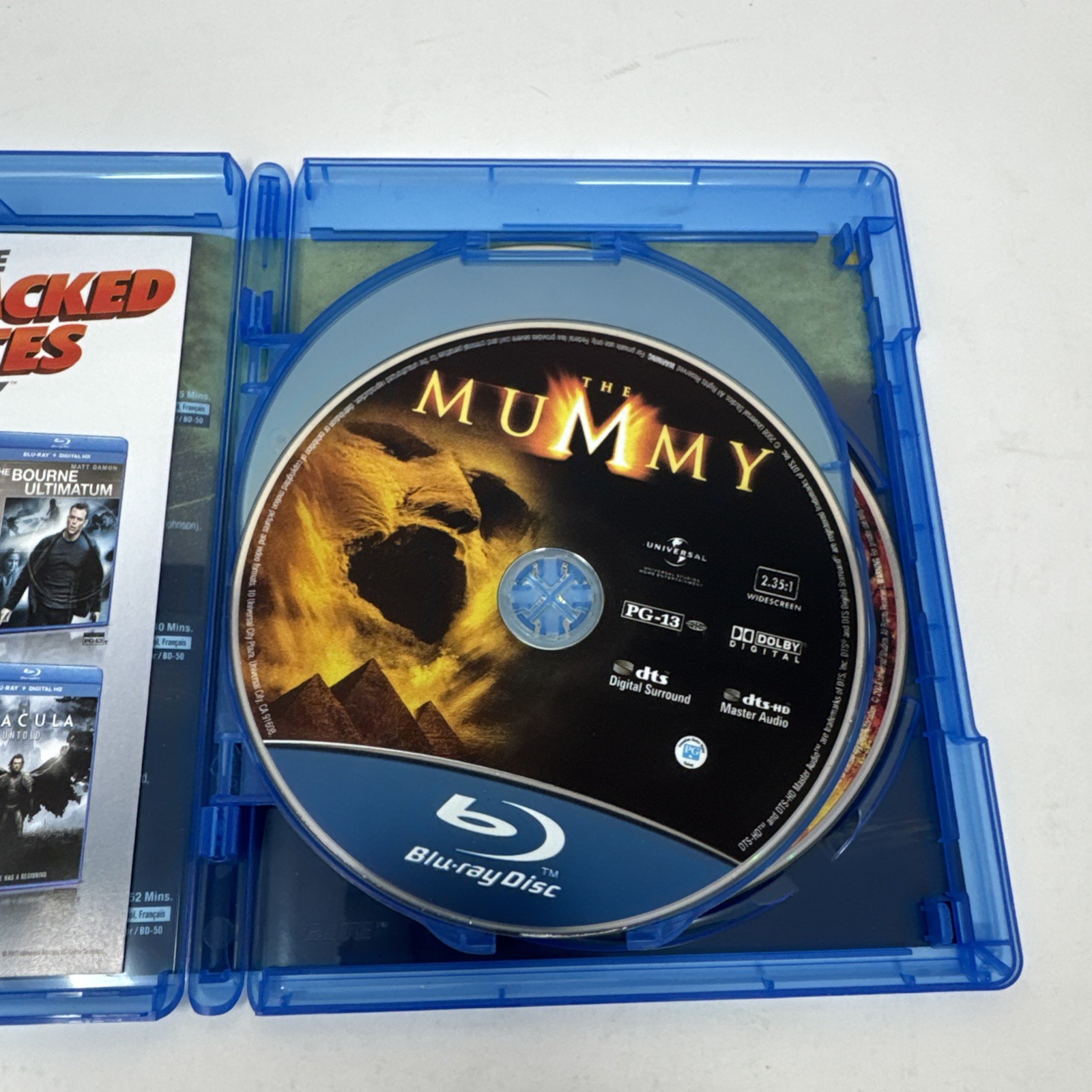 The Mummy Trilogy Blu-ray with Slipcover All 3 Movies +Extras Tested