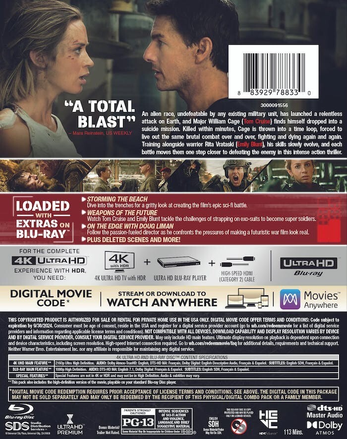 Edge of Tomorrow (Ultra HD, 2014)