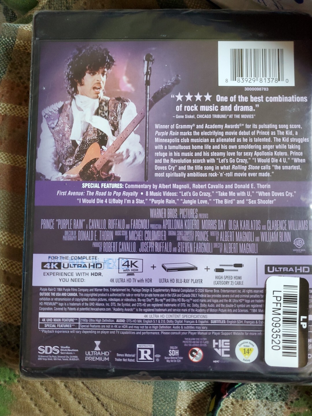 Purple Rain (4K Ultra HD + Digital) [4K UHD] Brand New