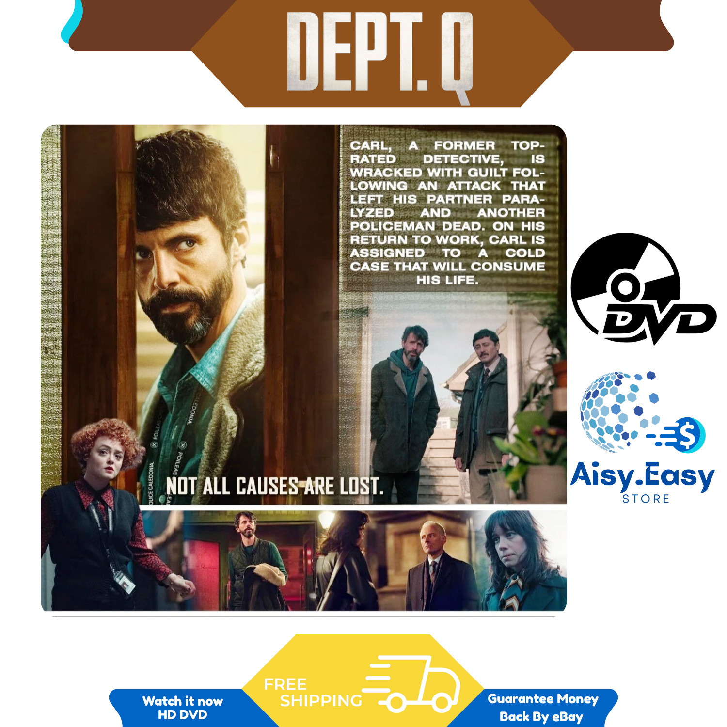 Dept. Q The Completed Series Crime Drama Mystery Thriller Region Free DVD