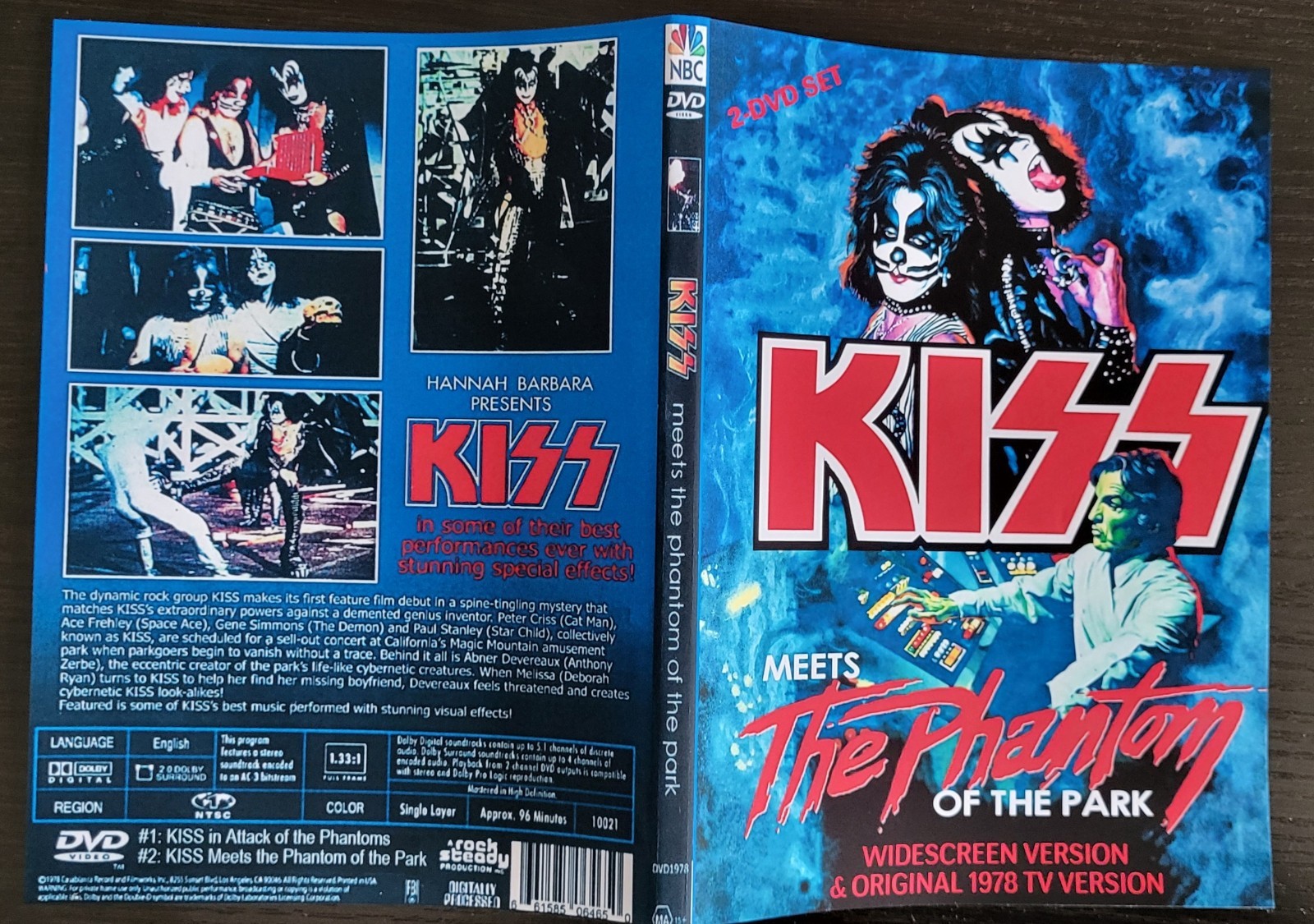 KISS Meets The Phantoms /Meets The Phantom Of The Park 2 DVD RARE Hanna Barbera